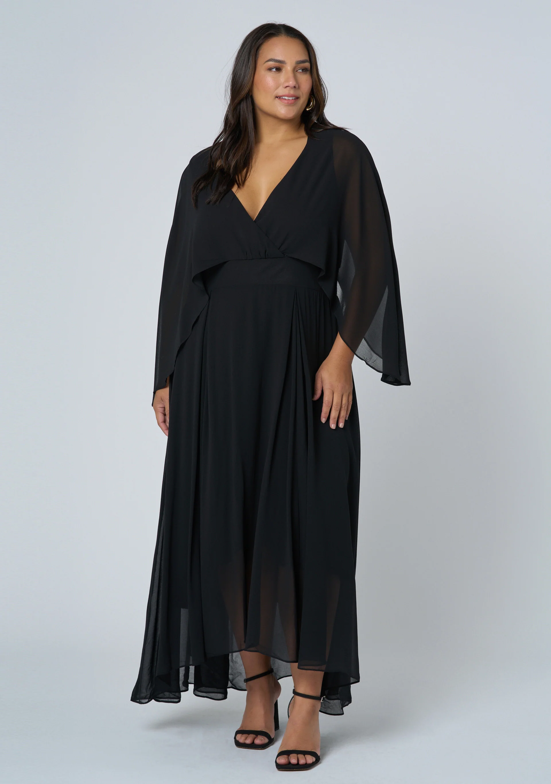 Electric Chemistry Cape Maxi Dress - Image 4