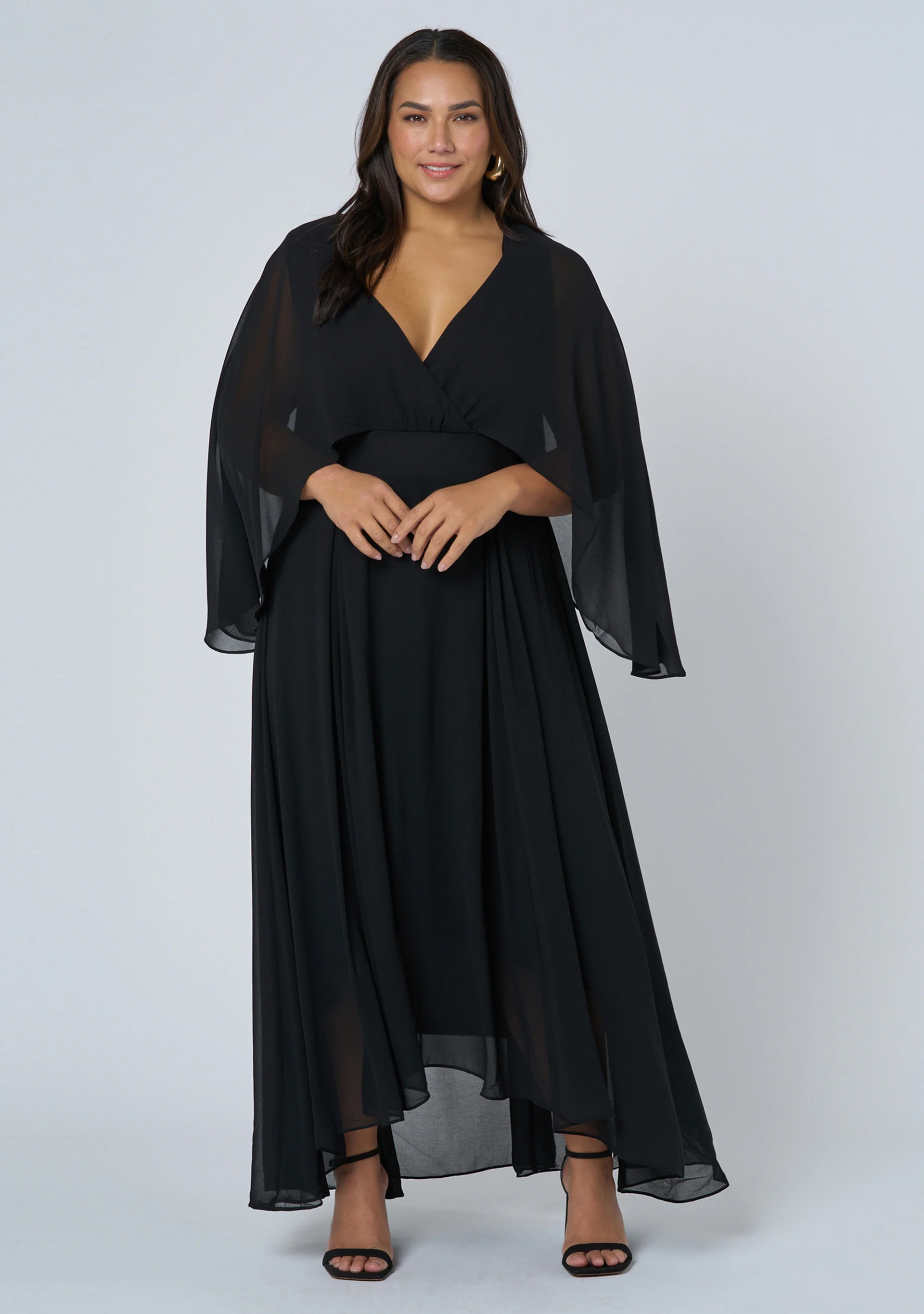 Electric Chemistry Cape Maxi Dress - Image 5