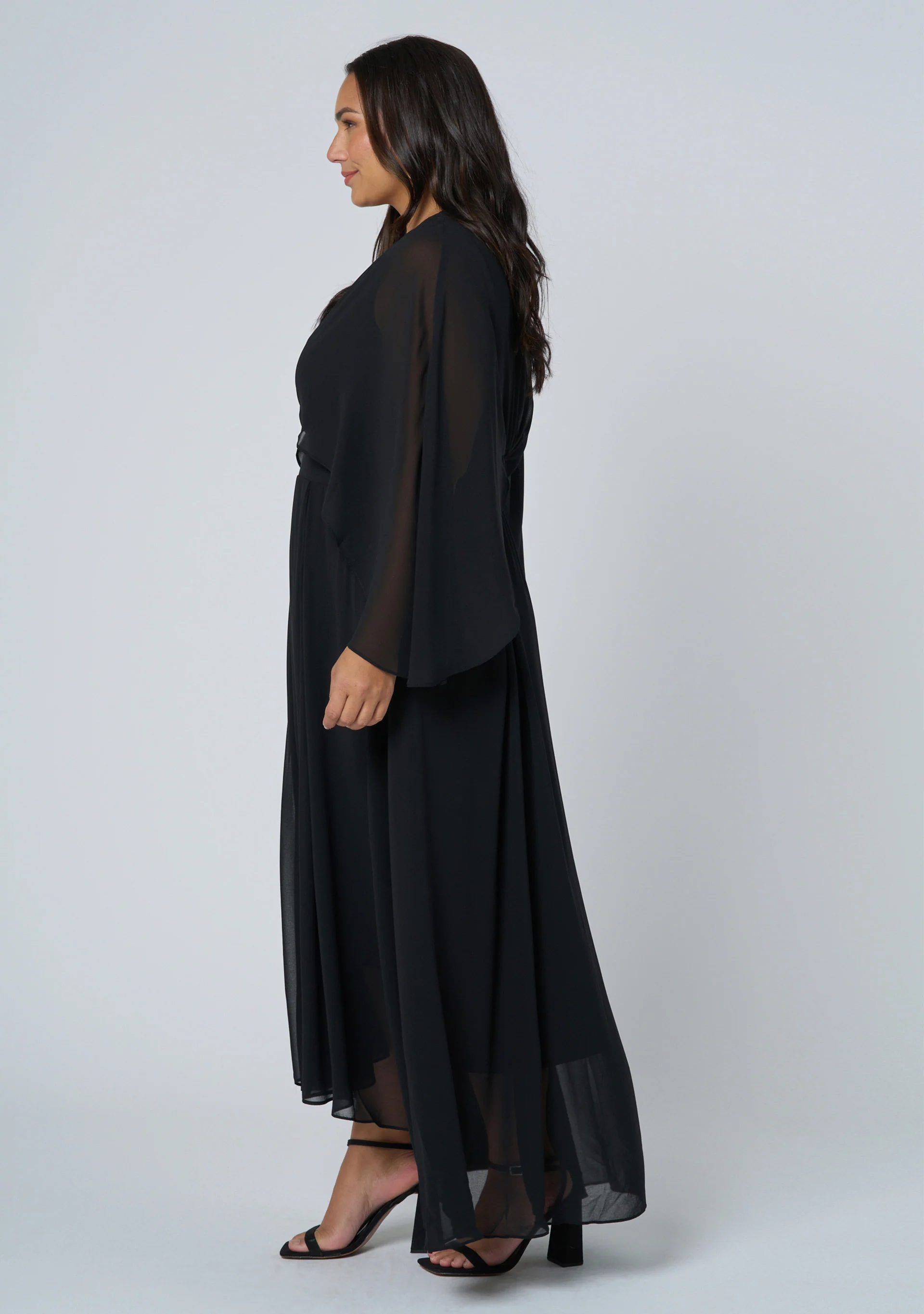 Electric Chemistry Cape Maxi Dress - Image 6