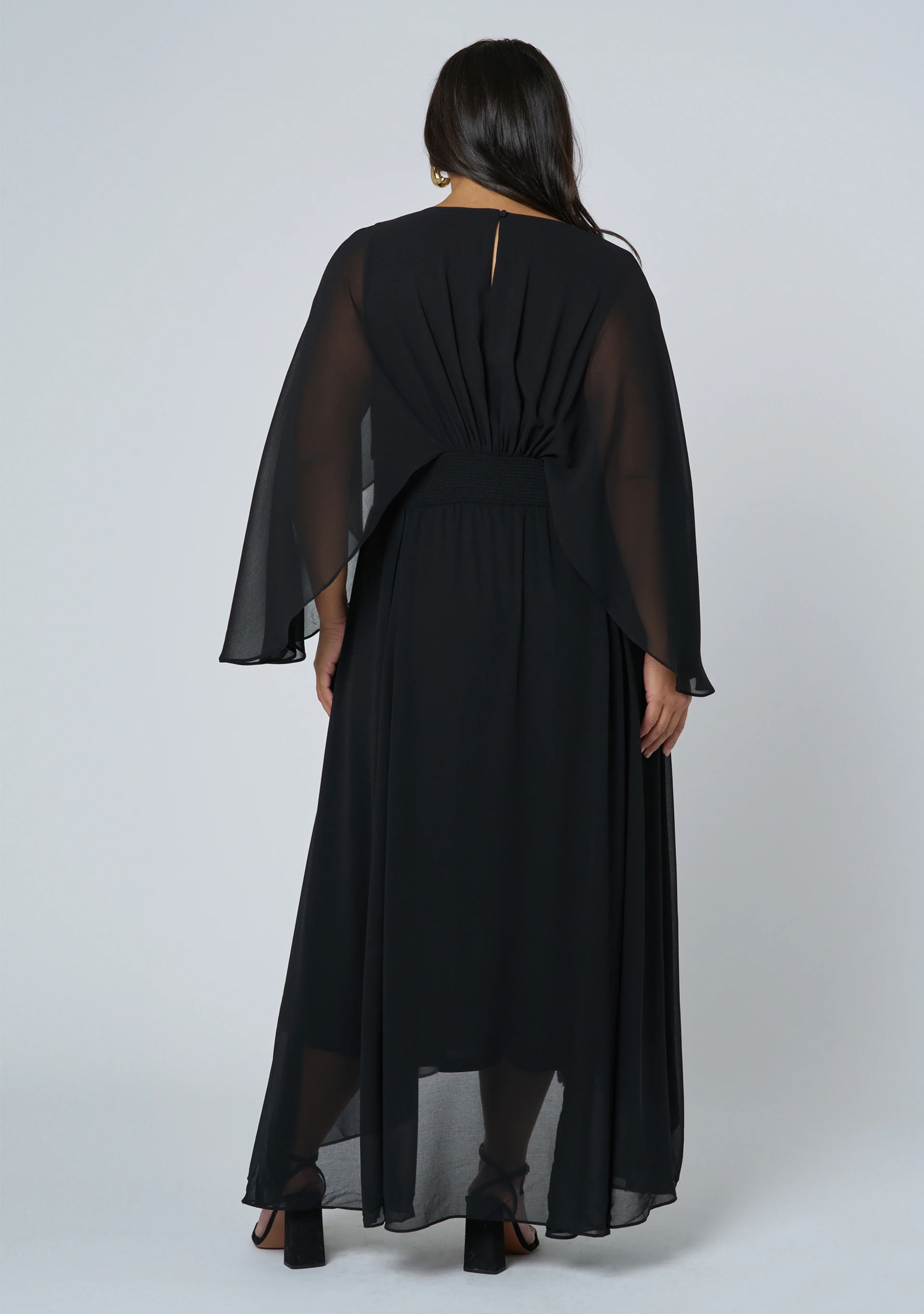 Electric Chemistry Cape Maxi Dress - Image 7