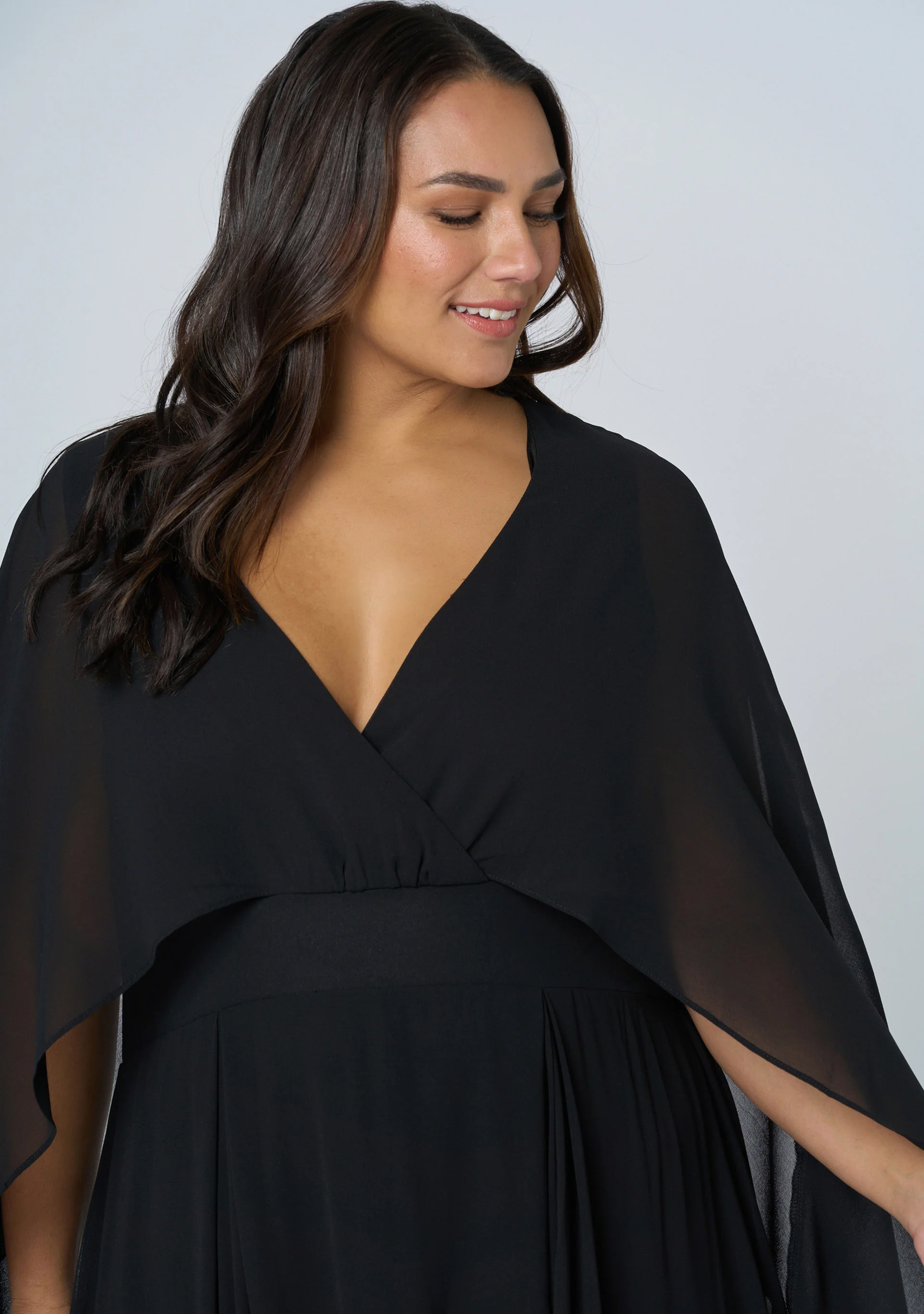 Electric Chemistry Cape Maxi Dress - Image 8