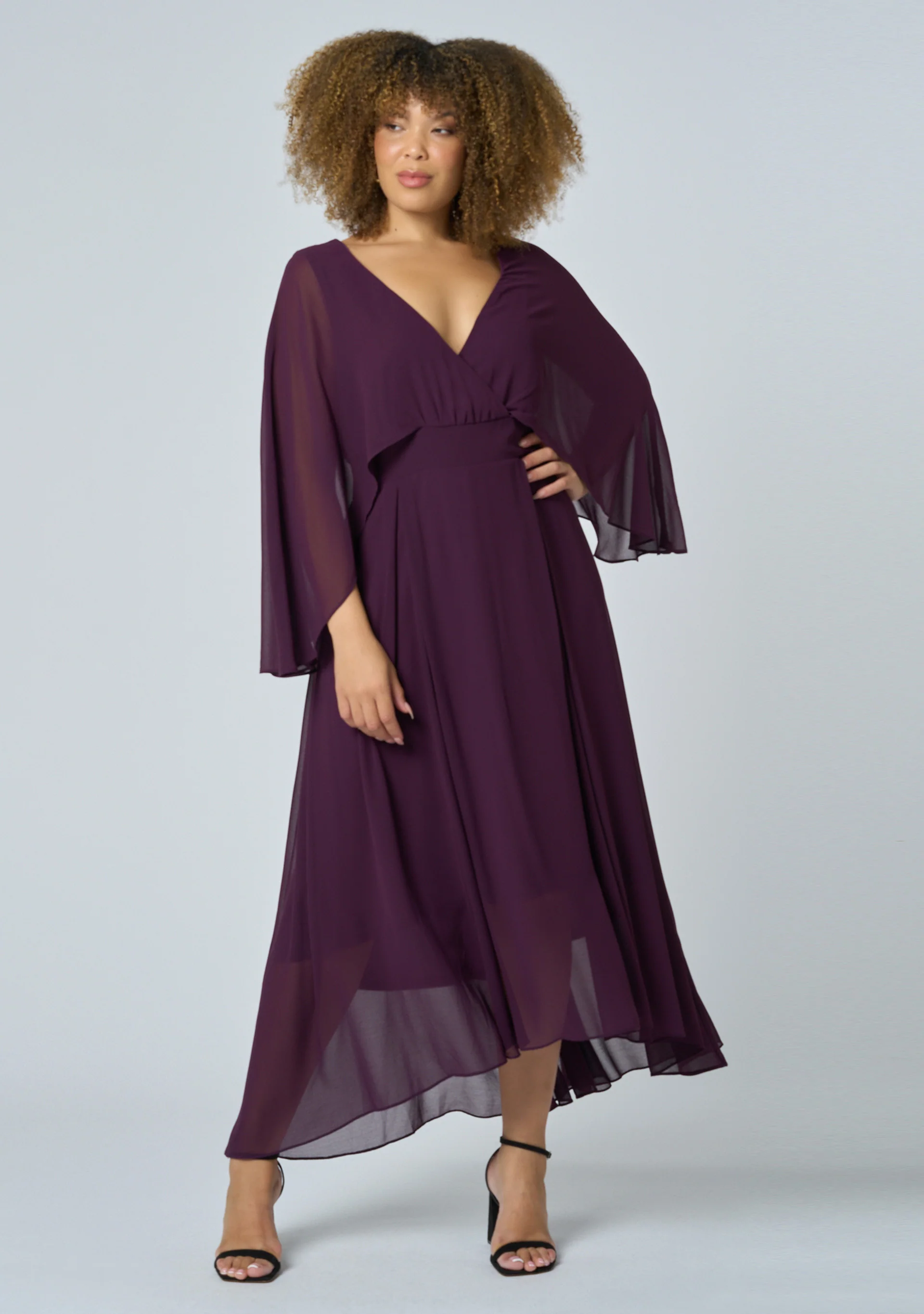 Electric Chemistry Cape Maxi Dress - Image 3