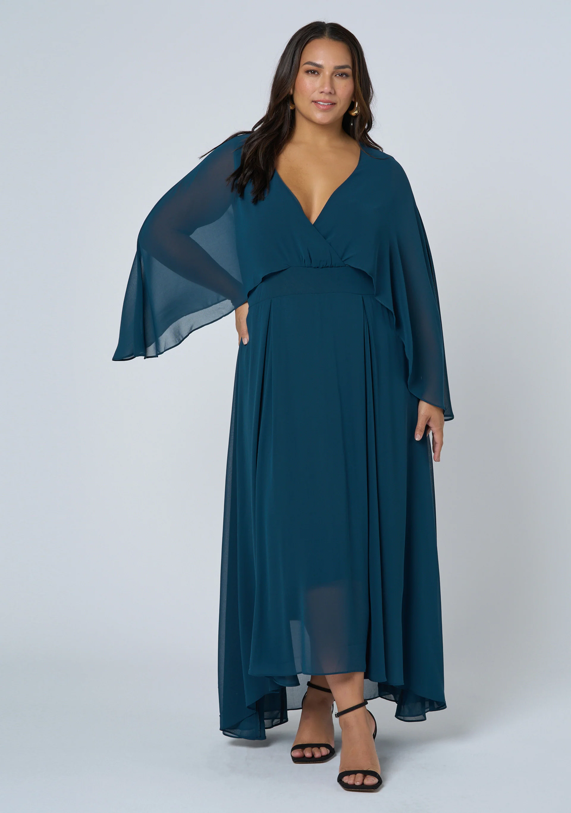 Electric Chemistry Cape Maxi Dress - Image 2