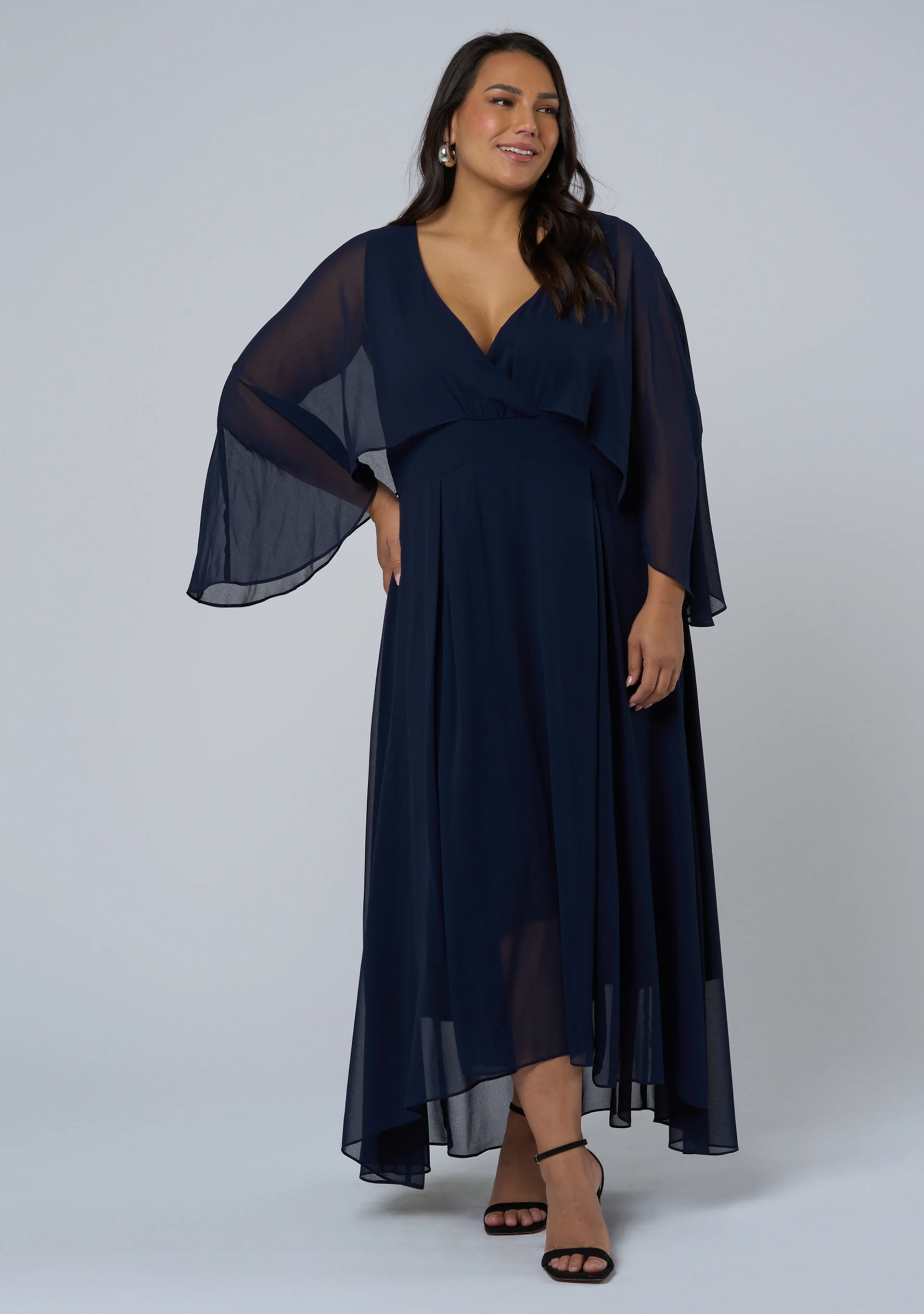 Electric Chemistry Cape Maxi Dress - Image 2