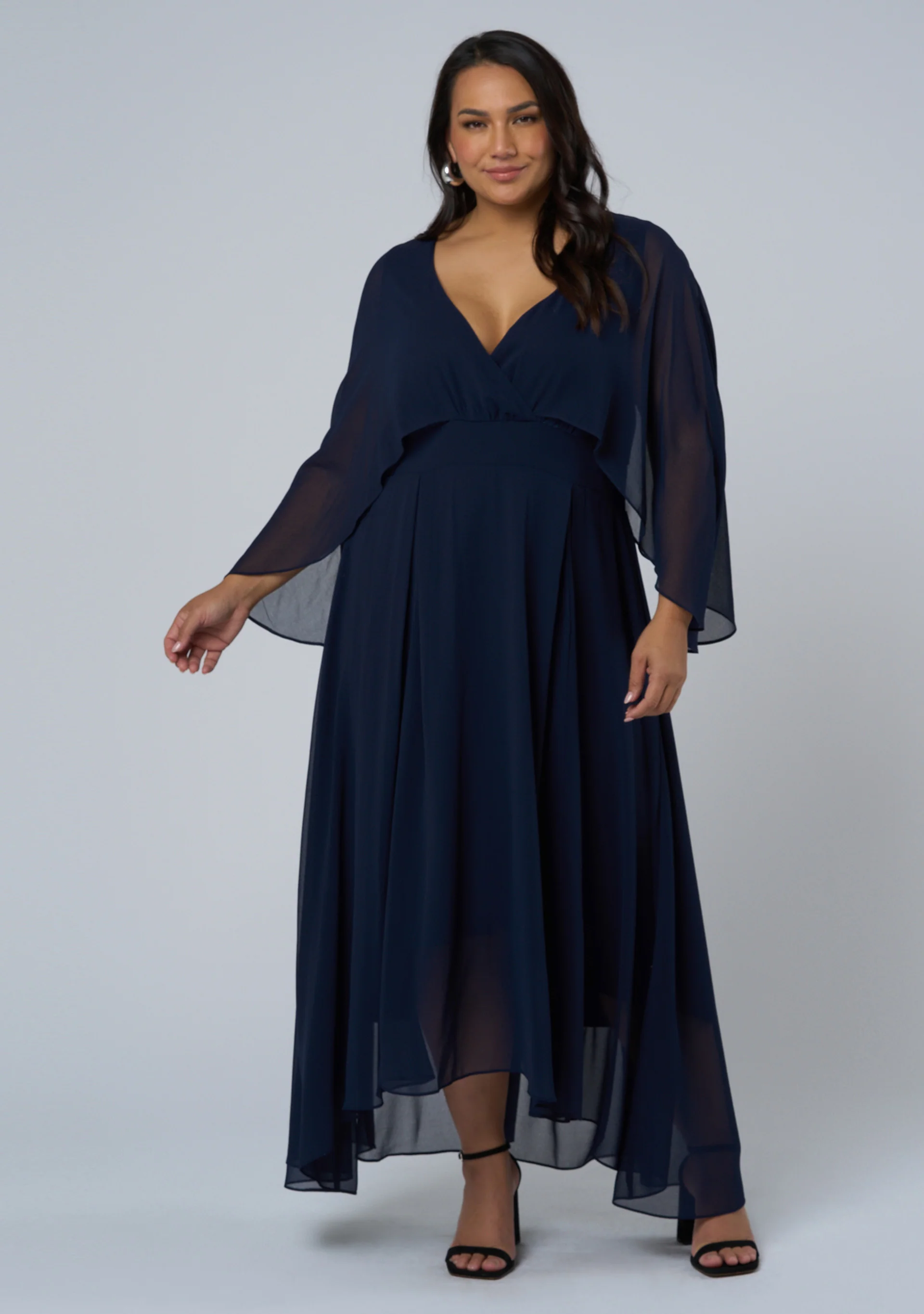 Electric Chemistry Cape Maxi Dress - Image 4