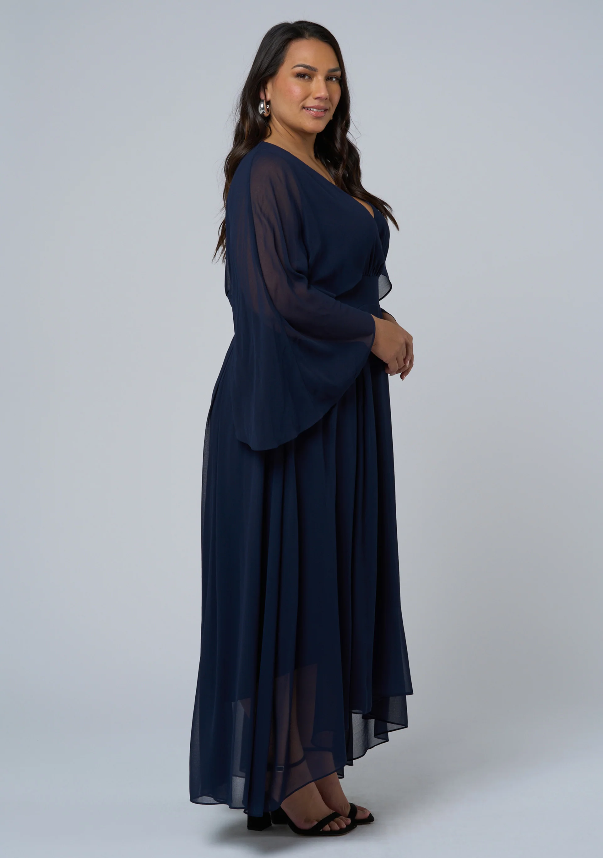 Electric Chemistry Cape Maxi Dress - Image 5