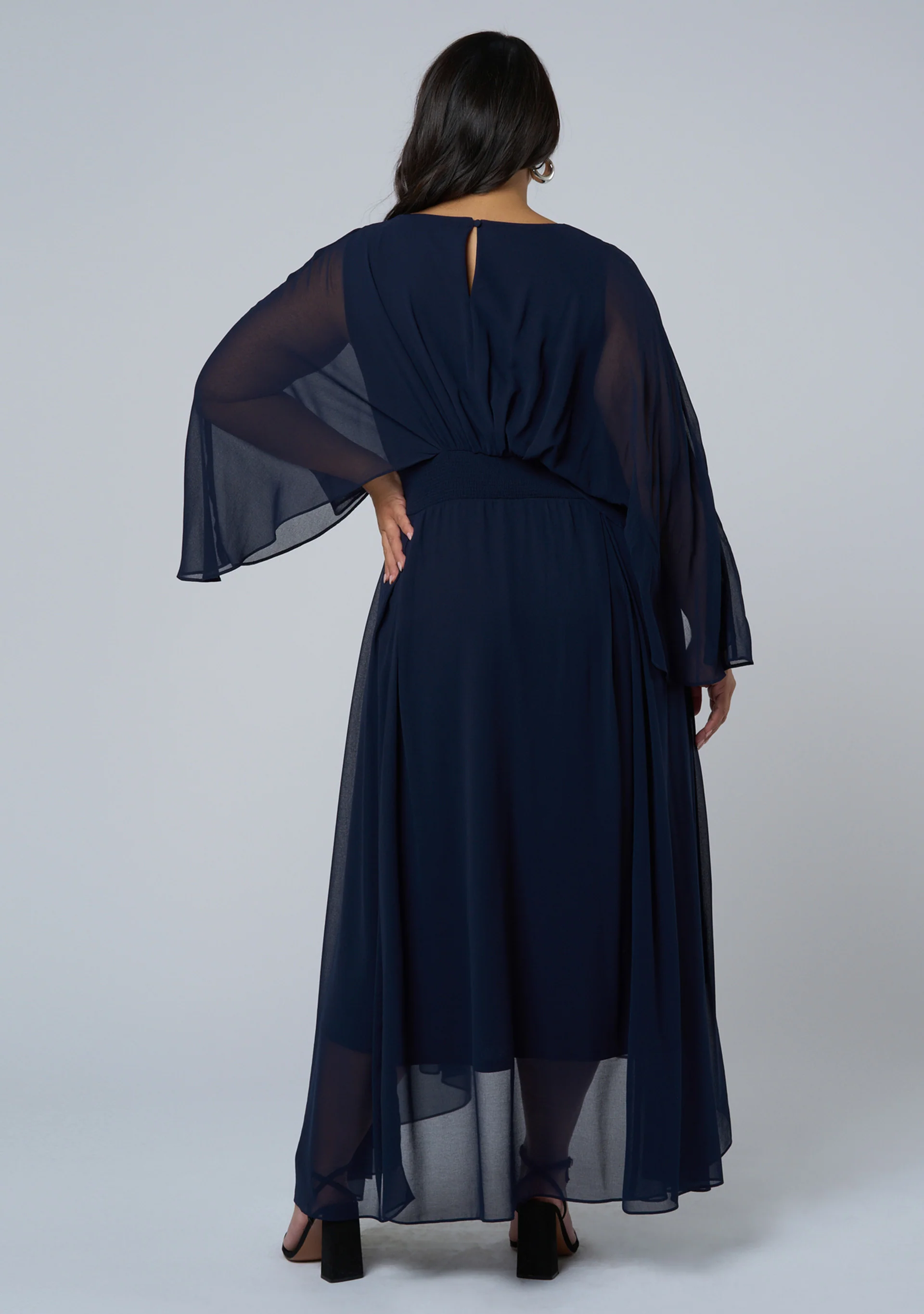 Electric Chemistry Cape Maxi Dress - Image 6