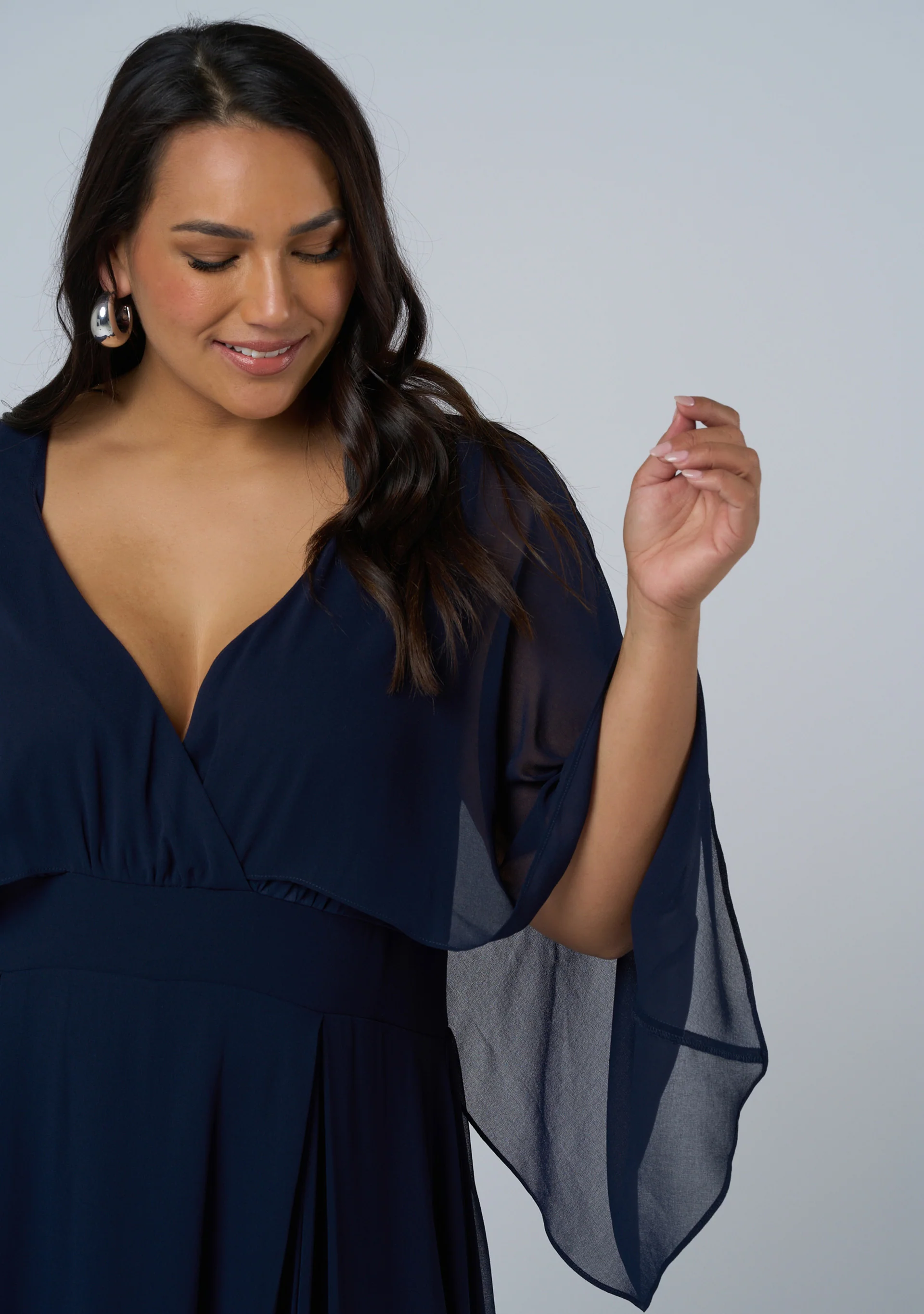 Electric Chemistry Cape Maxi Dress - Image 7