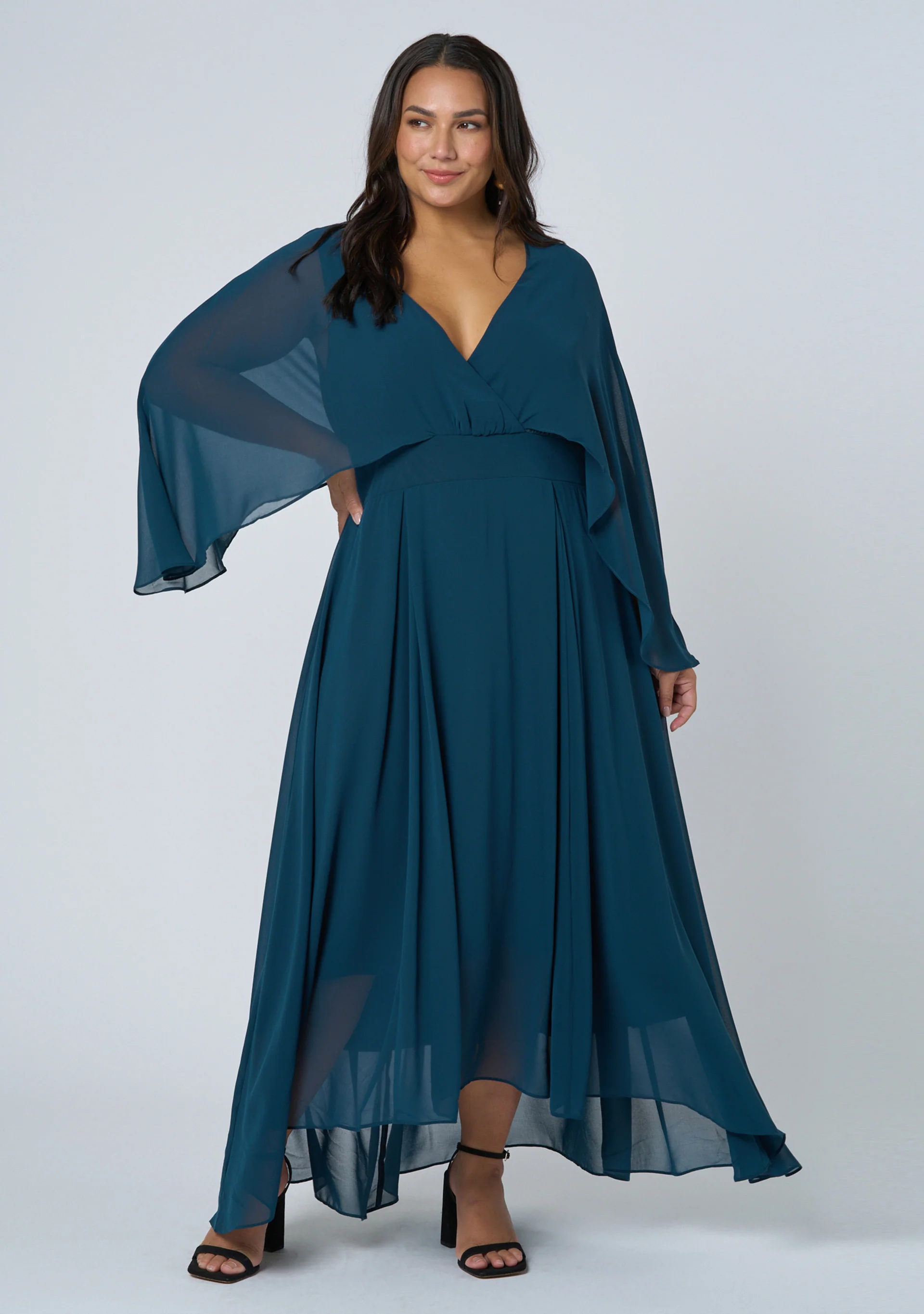 Electric Chemistry Cape Maxi Dress - Image 4