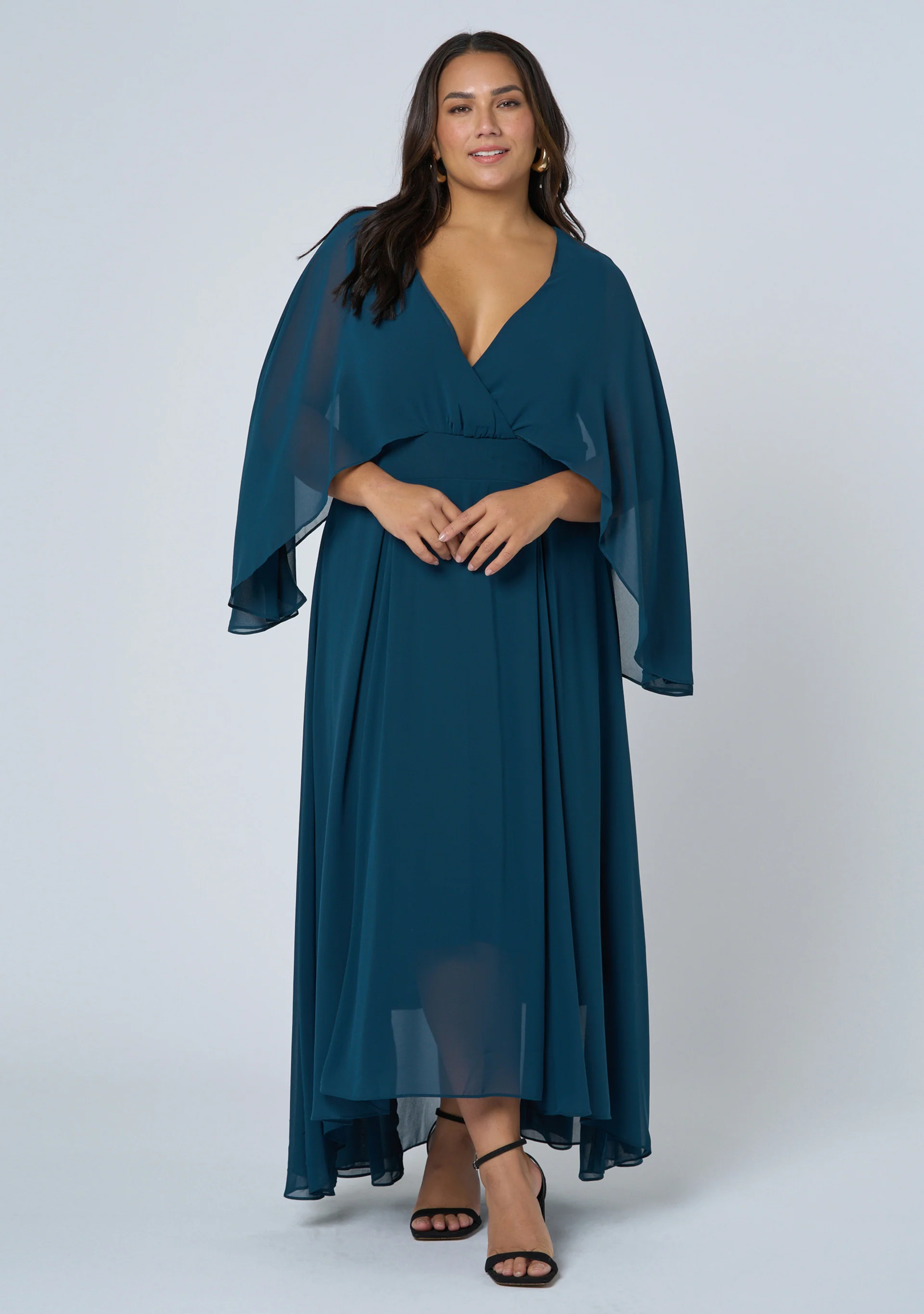 Electric Chemistry Cape Maxi Dress - Image 5