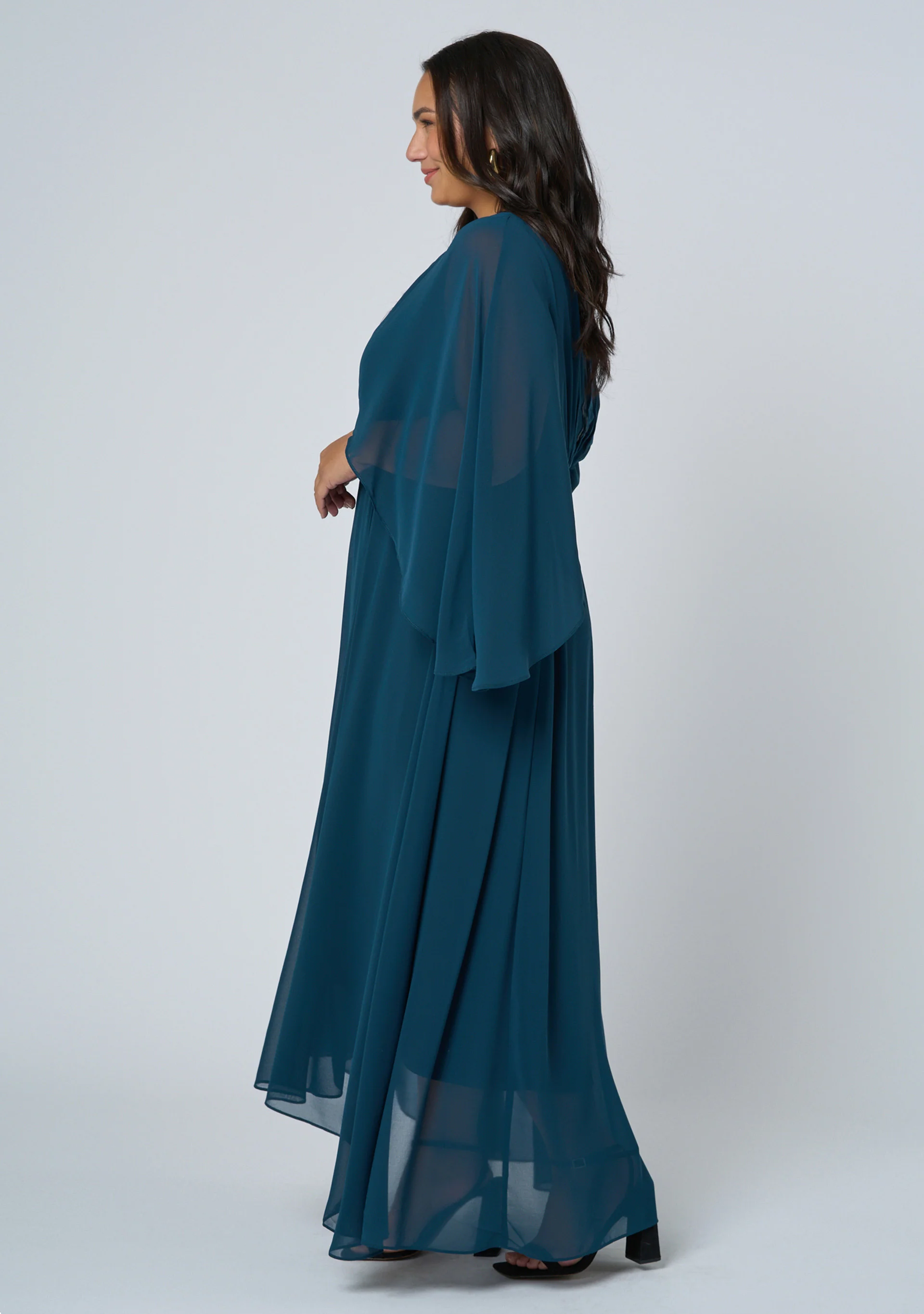 Electric Chemistry Cape Maxi Dress - Image 6
