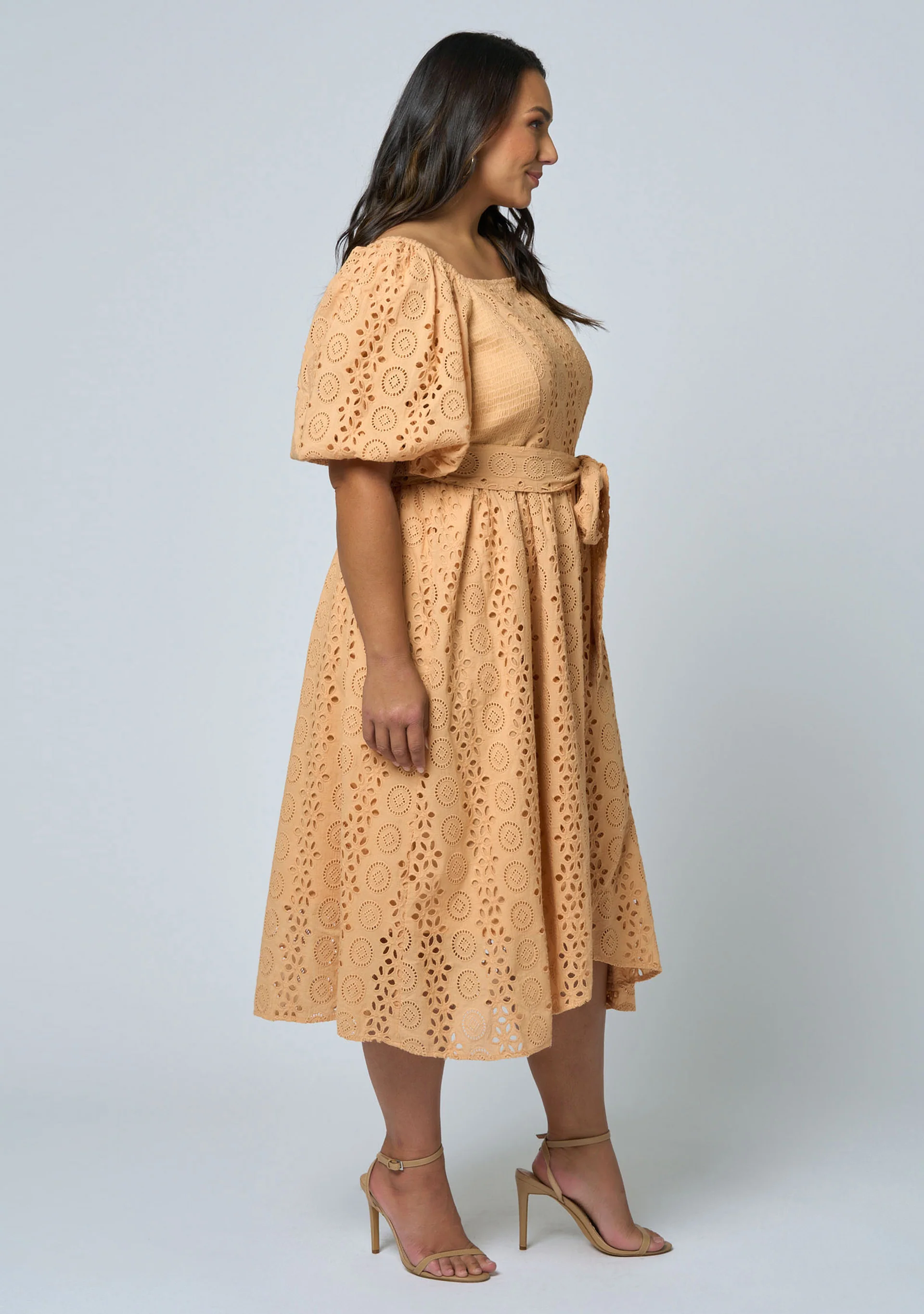 Eliza Broderie Midi Dress - Image 5