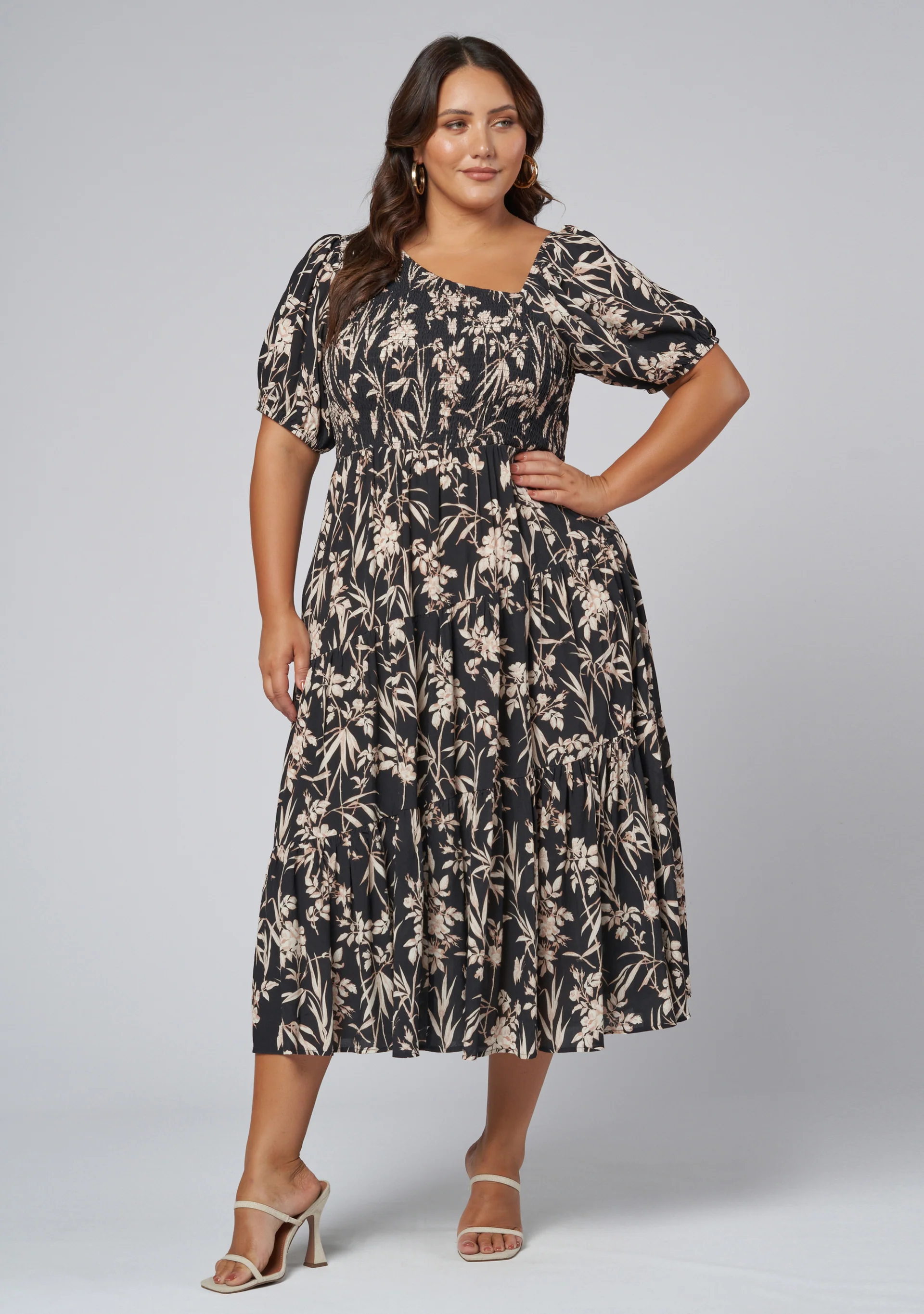 Ella Asymmetric Midi Dress - Image 2
