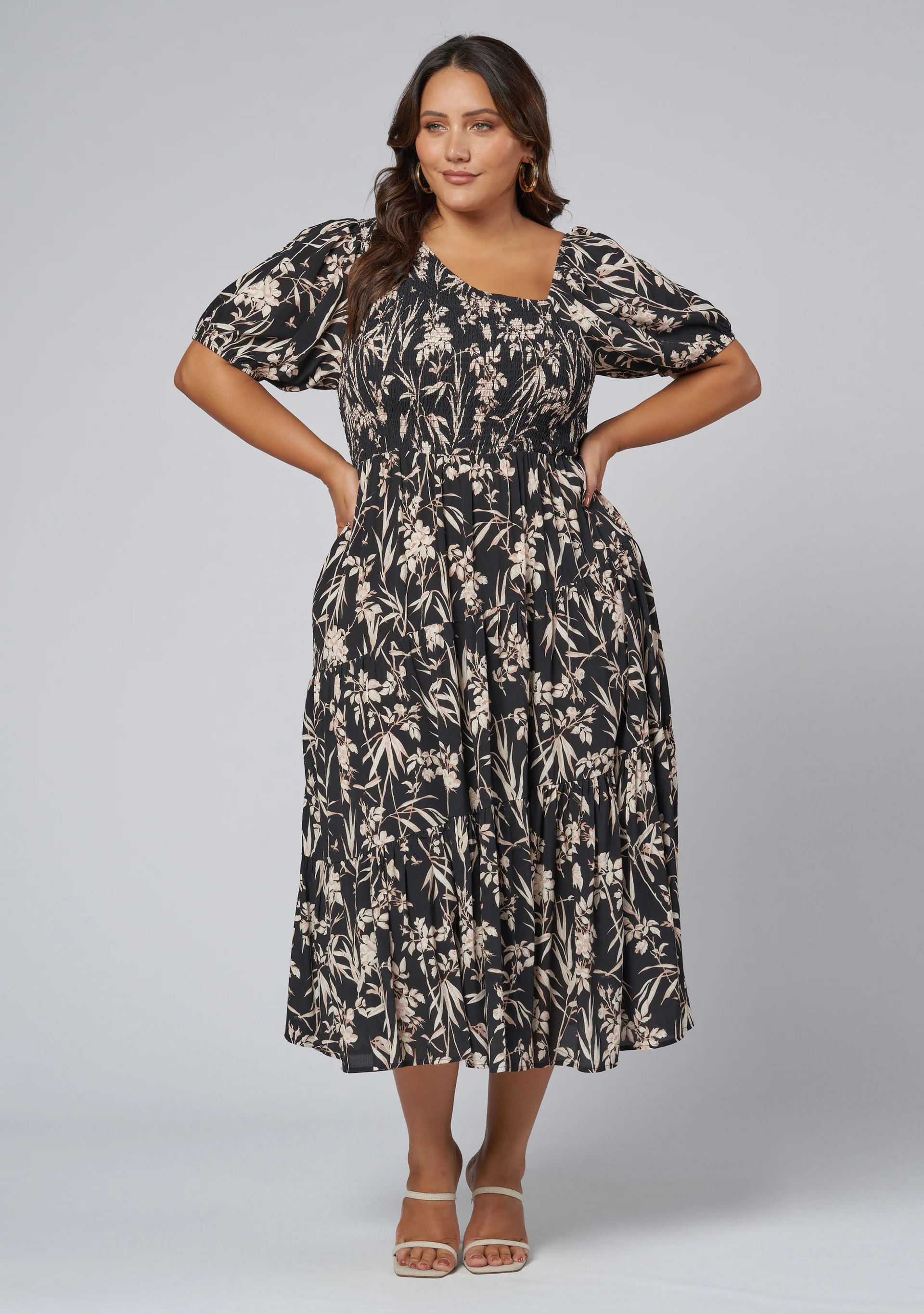 Ella Asymmetric Midi Dress - Image 3