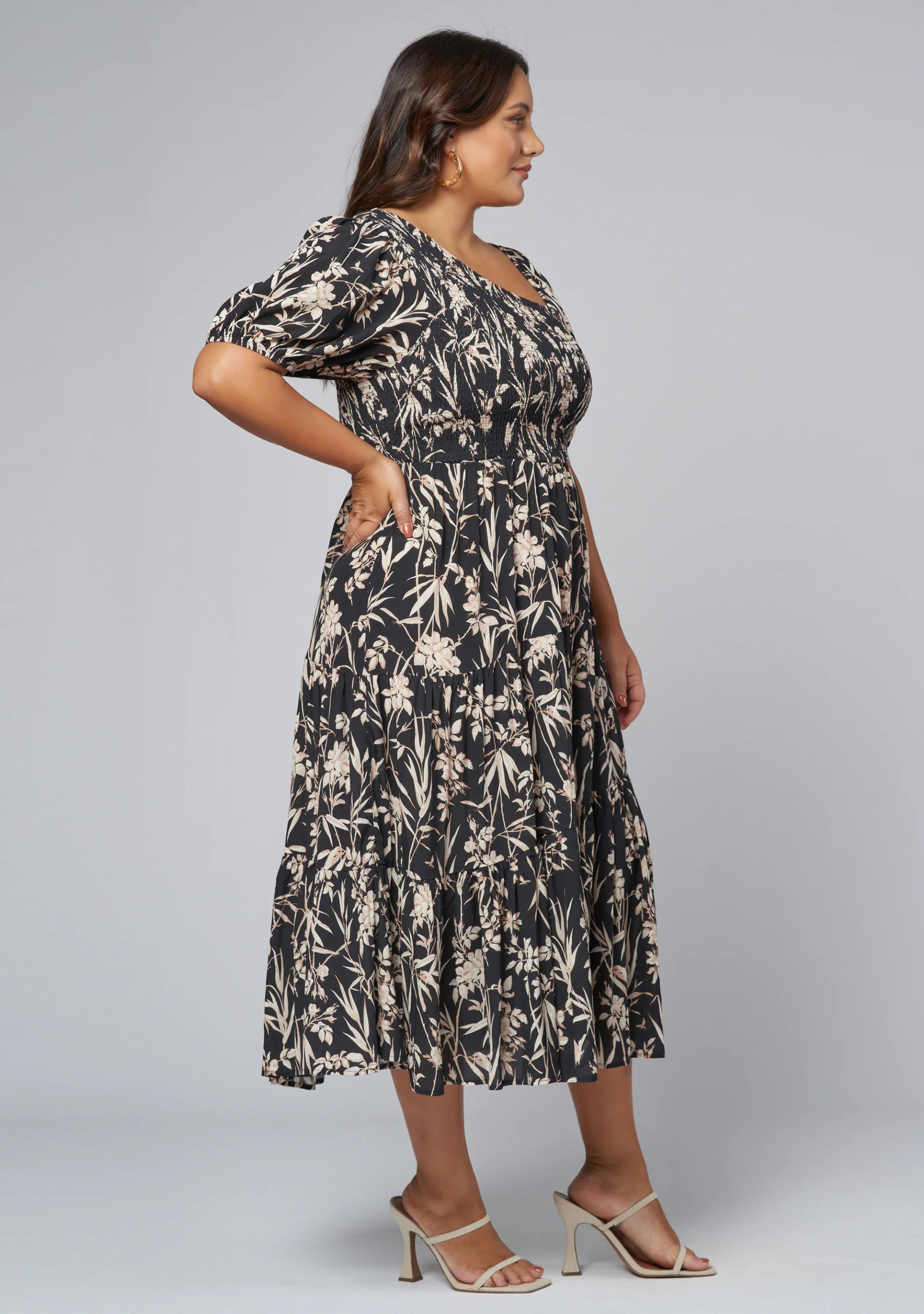 Ella Asymmetric Midi Dress - Image 5