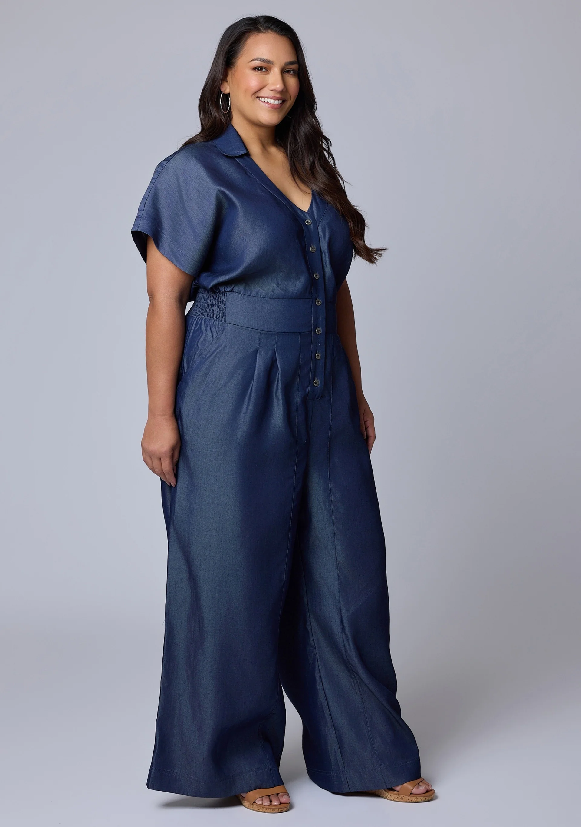 Eve Chambray Jumpsuit - Image 4