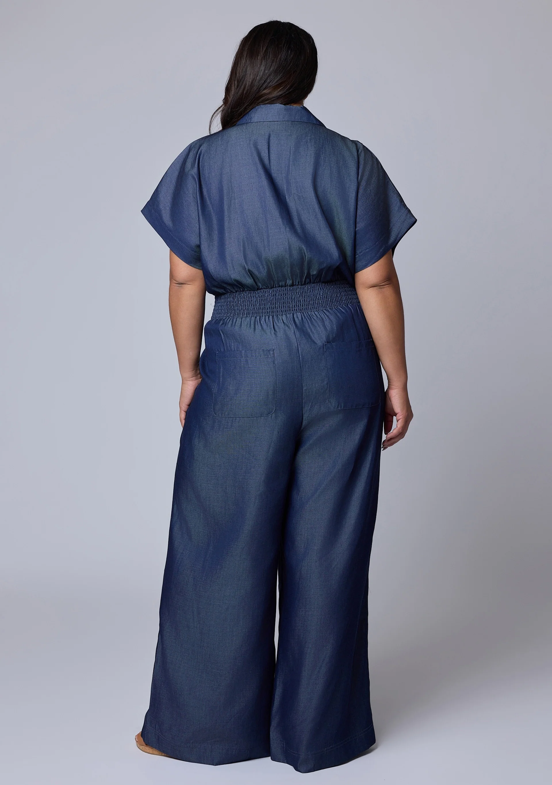 Eve Chambray Jumpsuit - Image 5