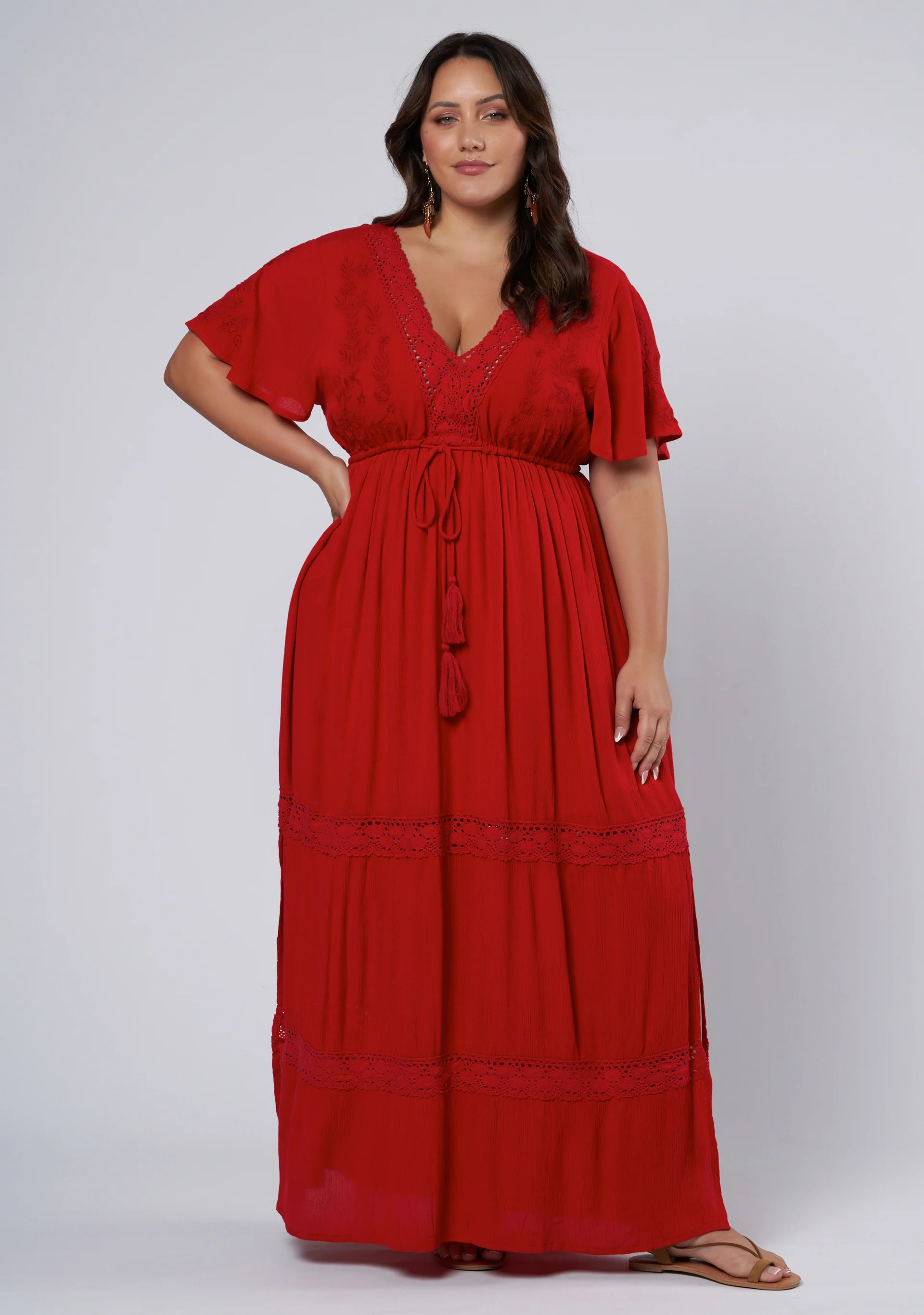 Floating Clouds Maxi Dress