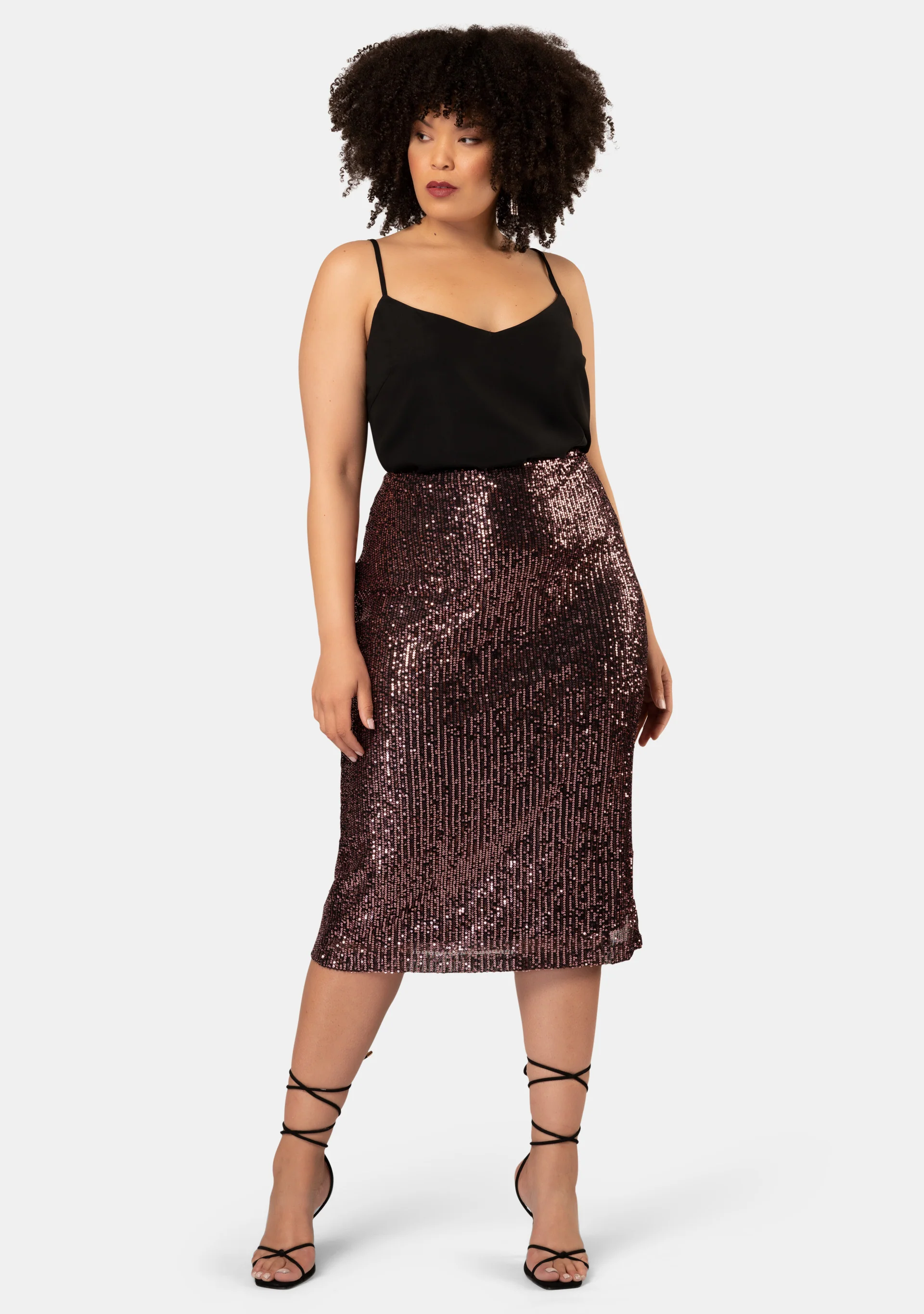 Foolish Sequin Midi Skirt - Image 3