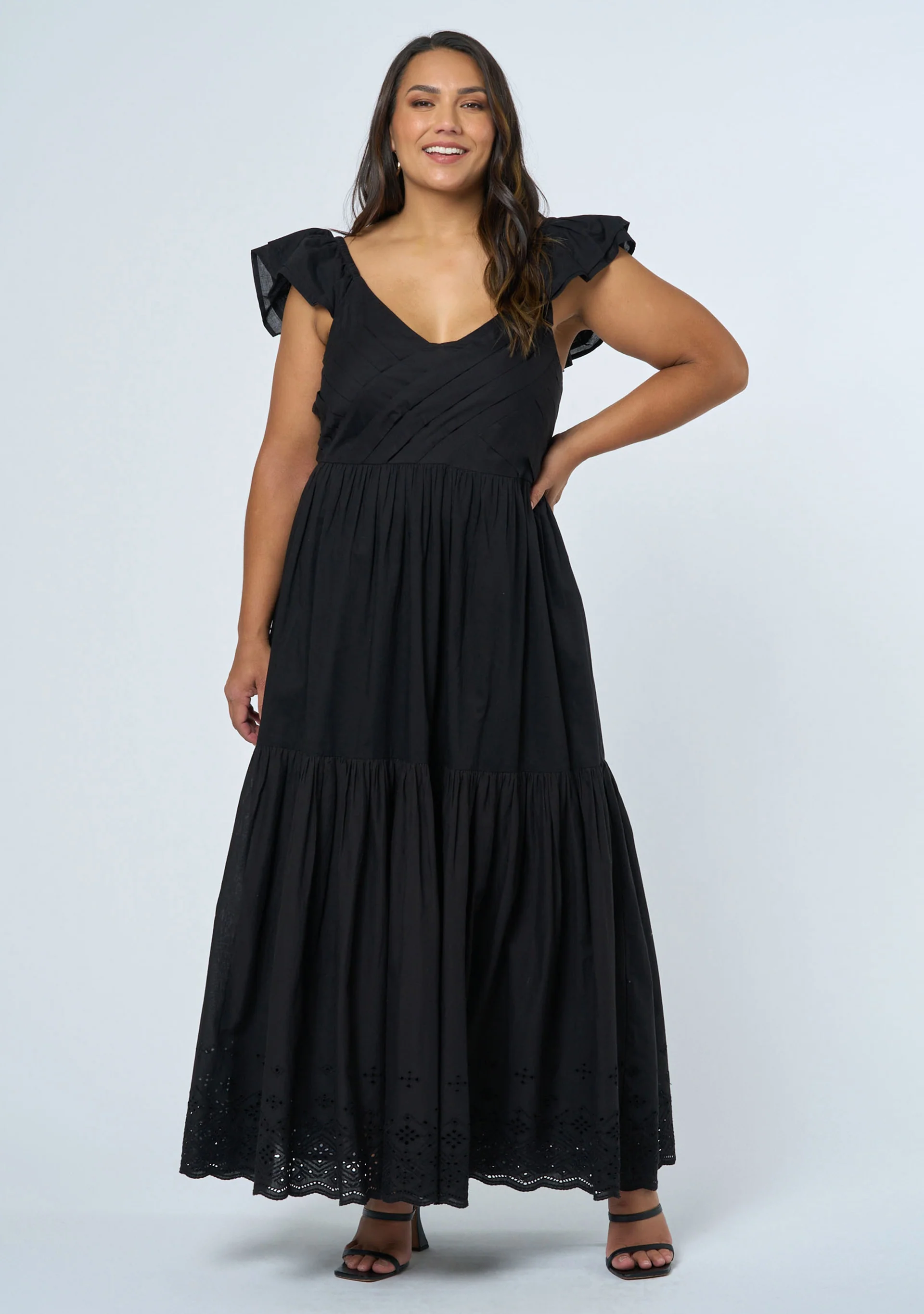 Georgie Broderie Maxi Dress - Image 4
