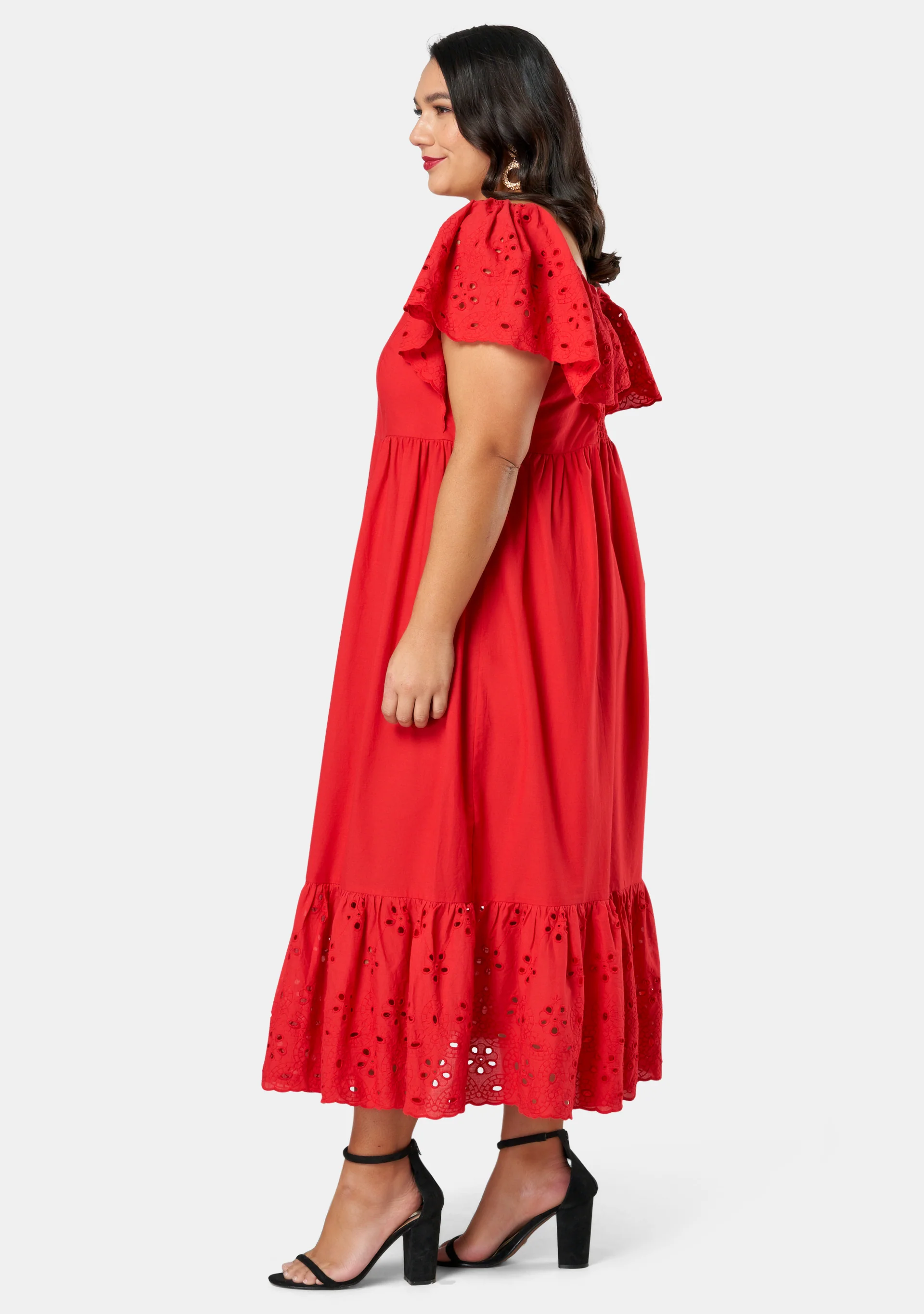 Girlz Broderie Maxi Dress - Image 5