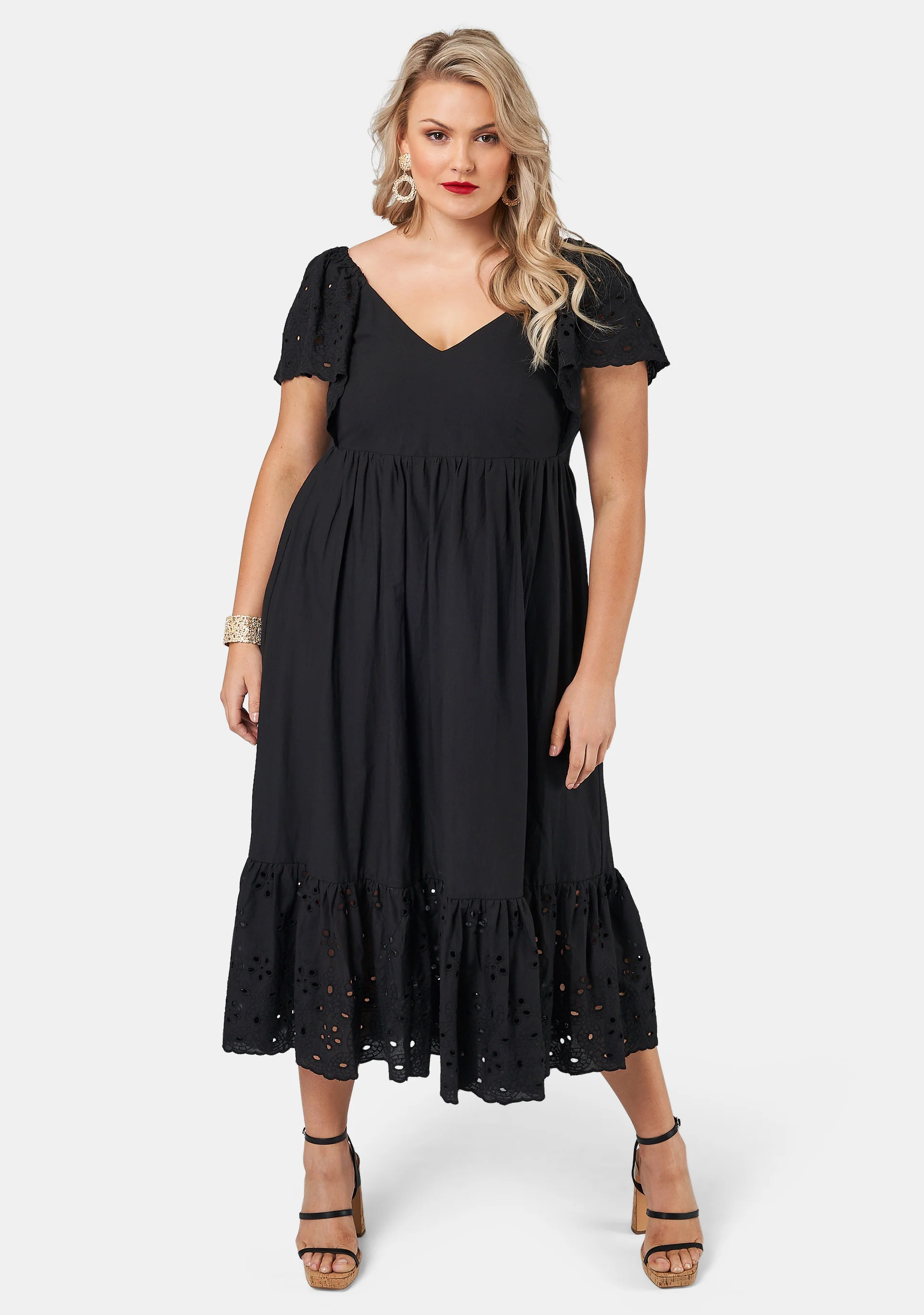 Girlz Broderie Maxi Dress - Image 3