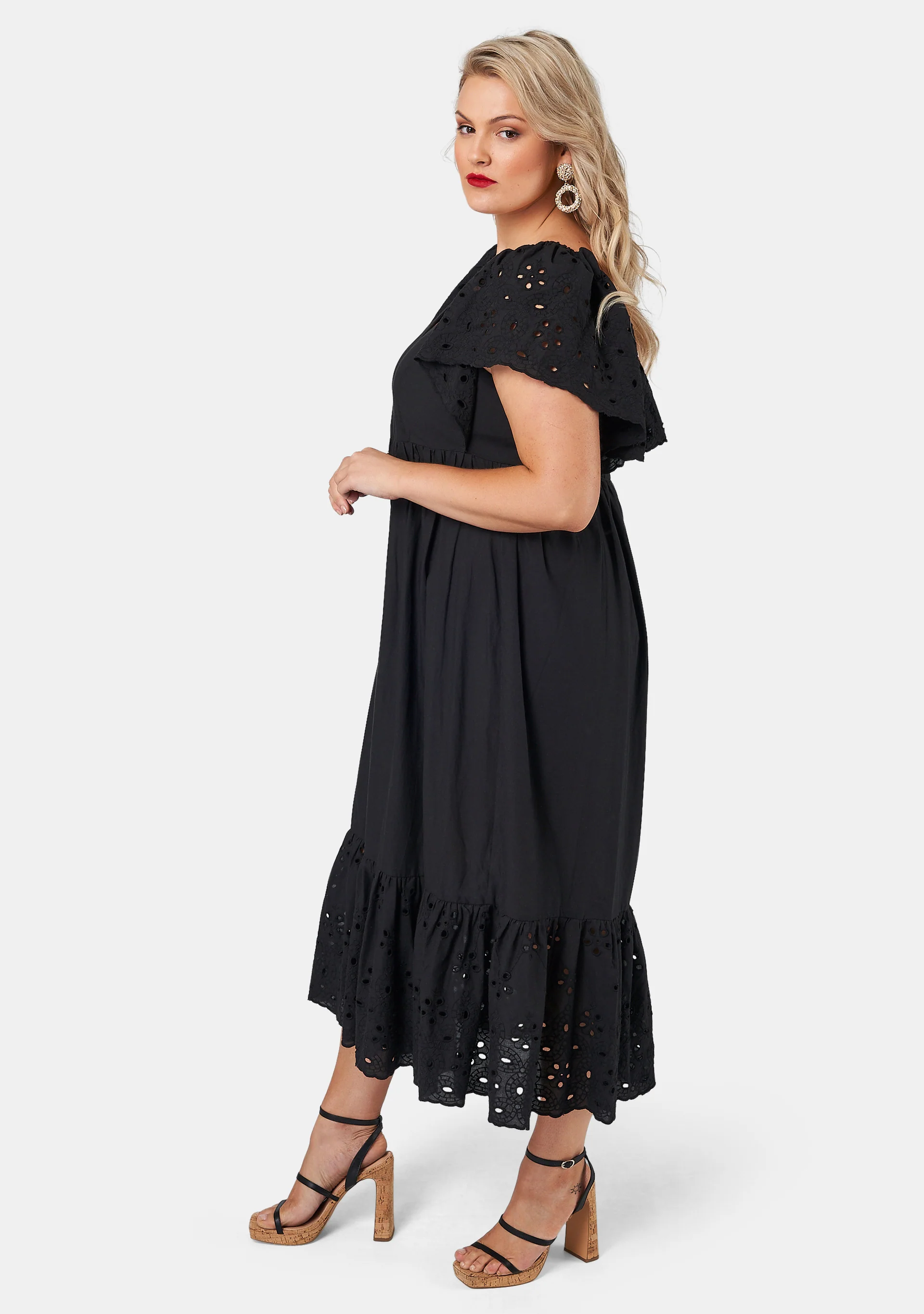Girlz Broderie Maxi Dress - Image 4