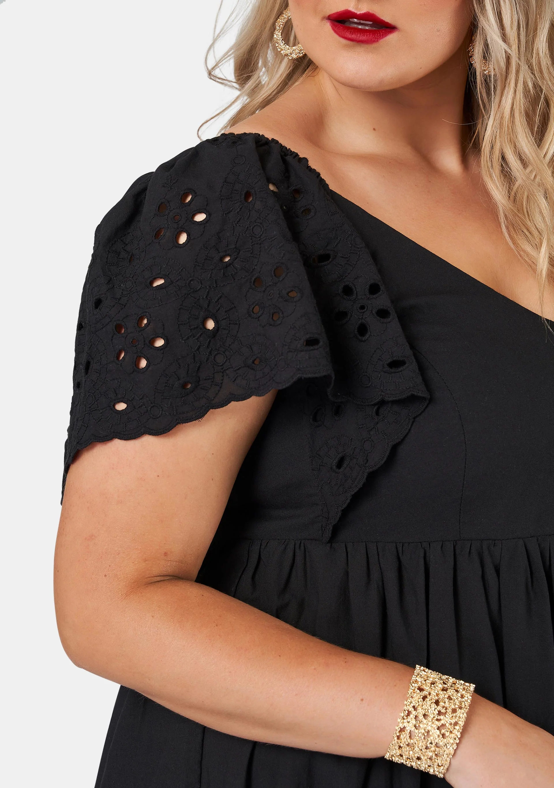 Girlz Broderie Maxi Dress - Image 6