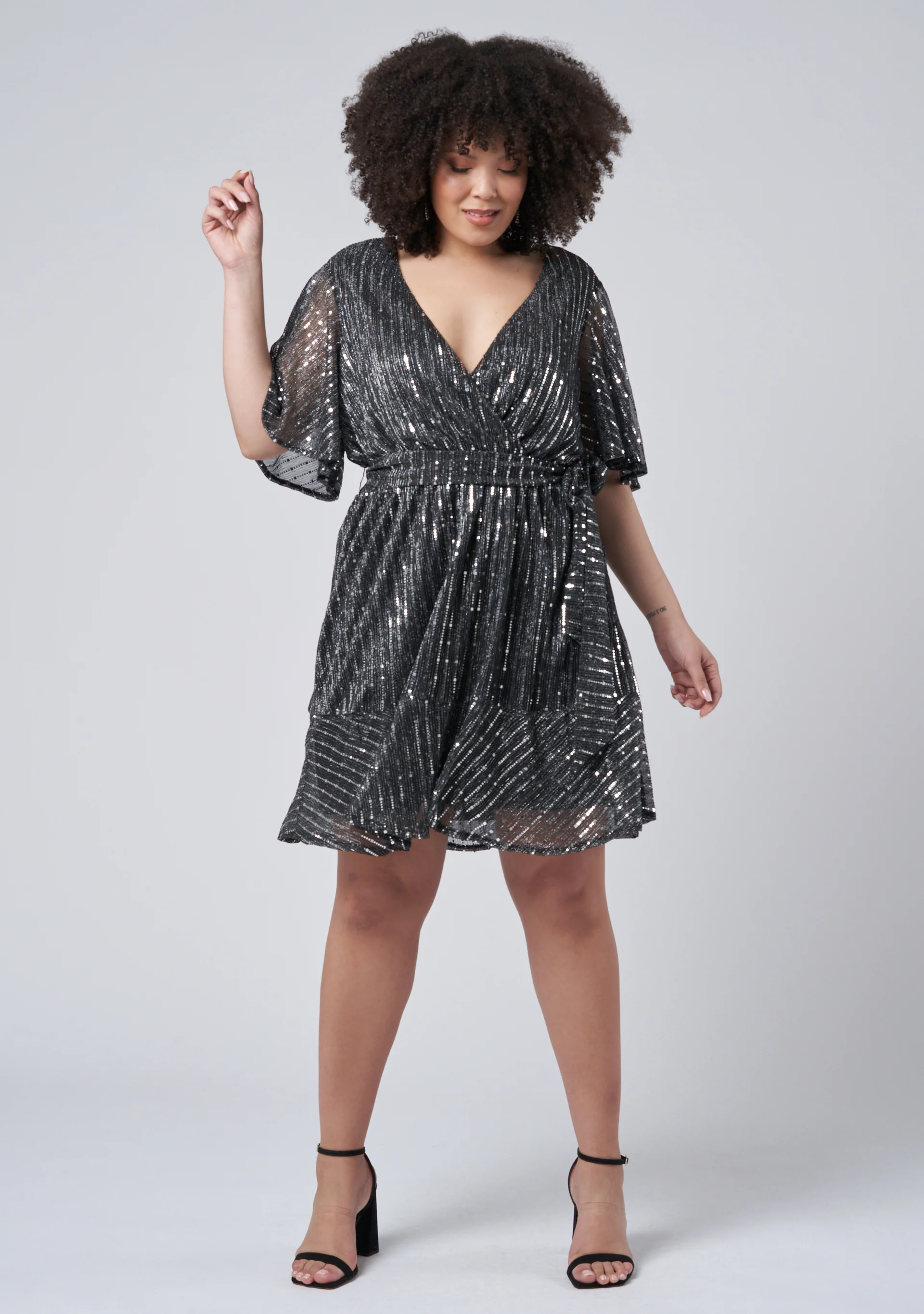 Glow Frill Hem Mini Dress - Image 3