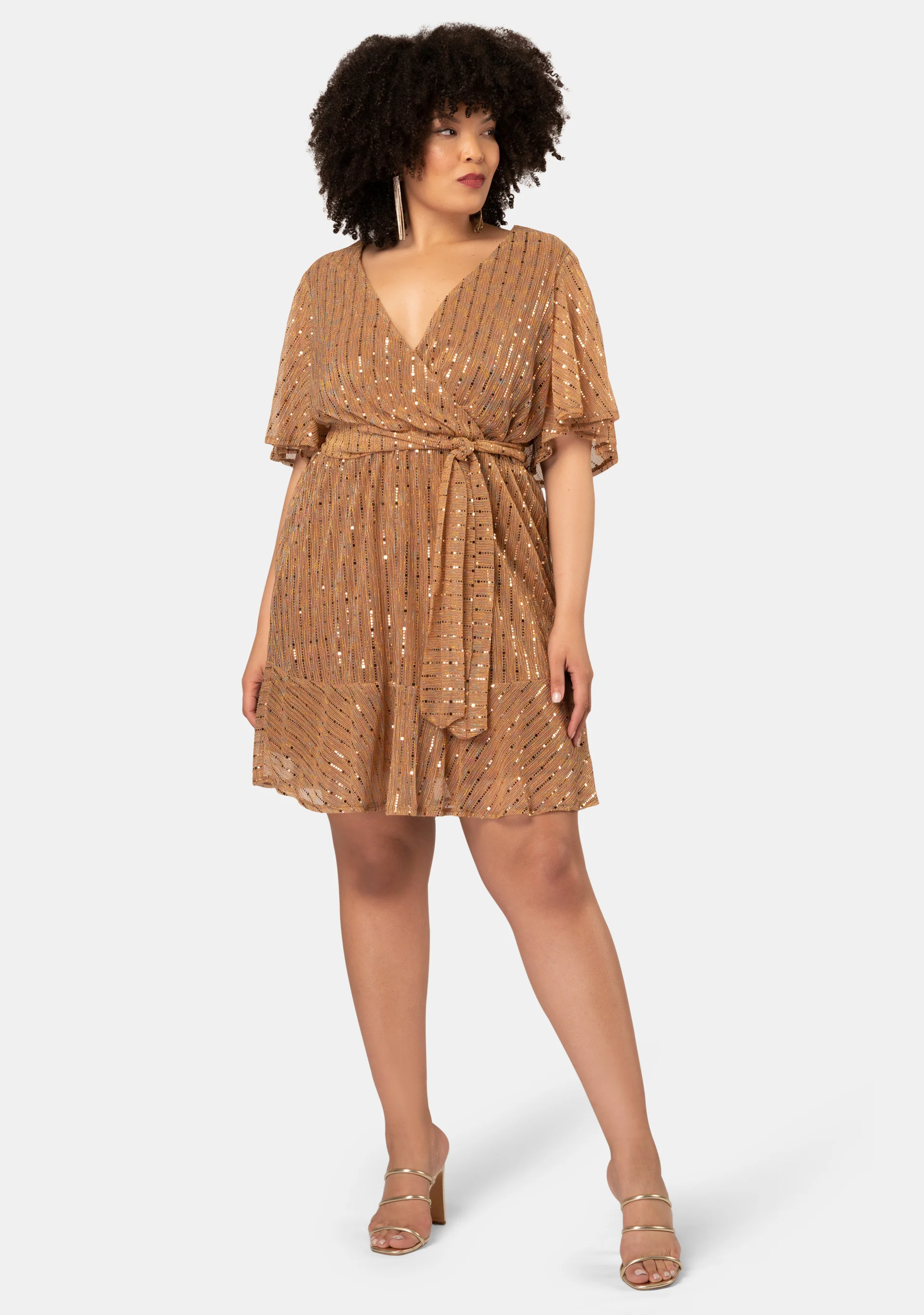 Glow Frill Hem Mini Dress - Image 3