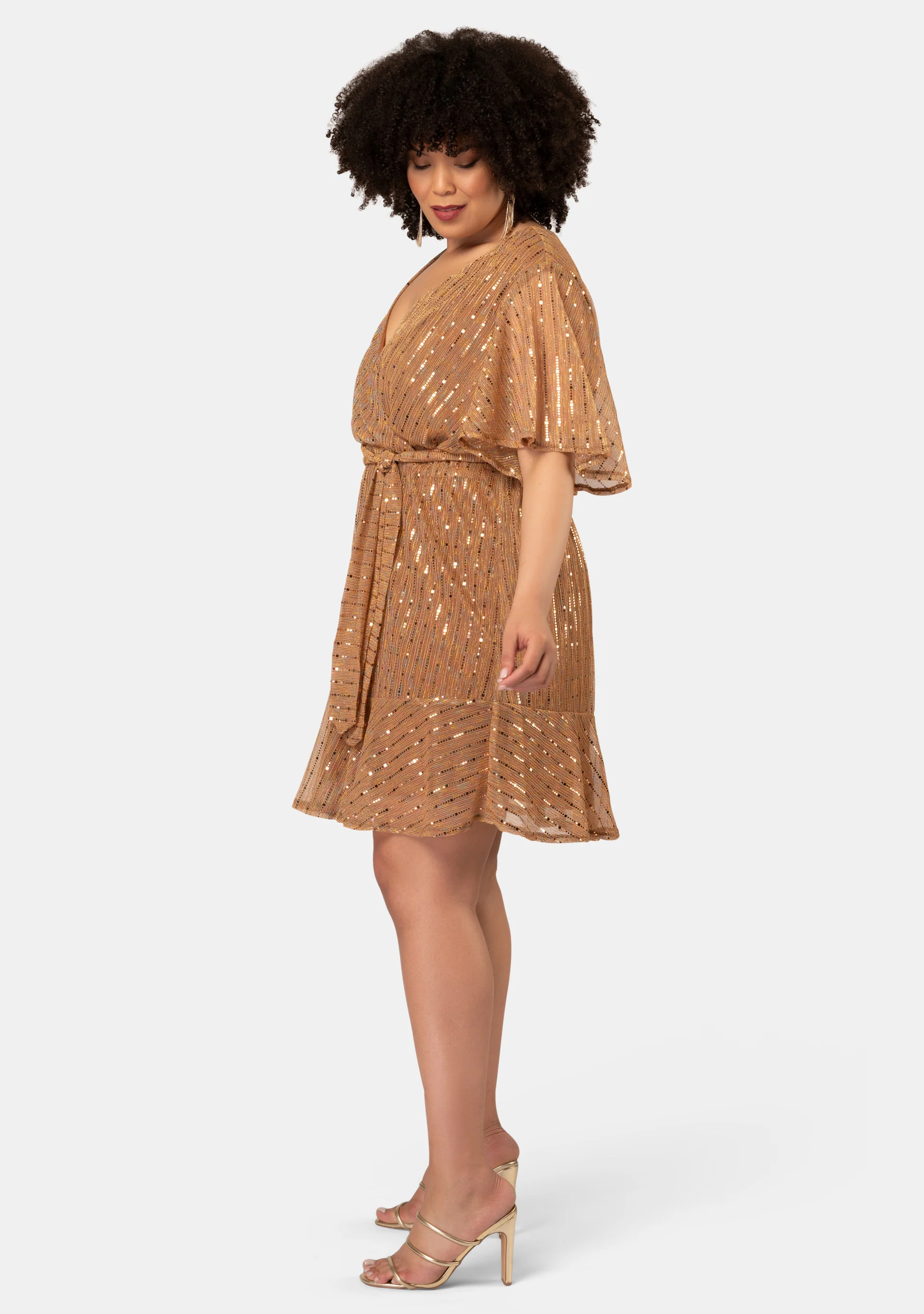 Glow Frill Hem Mini Dress - Image 4