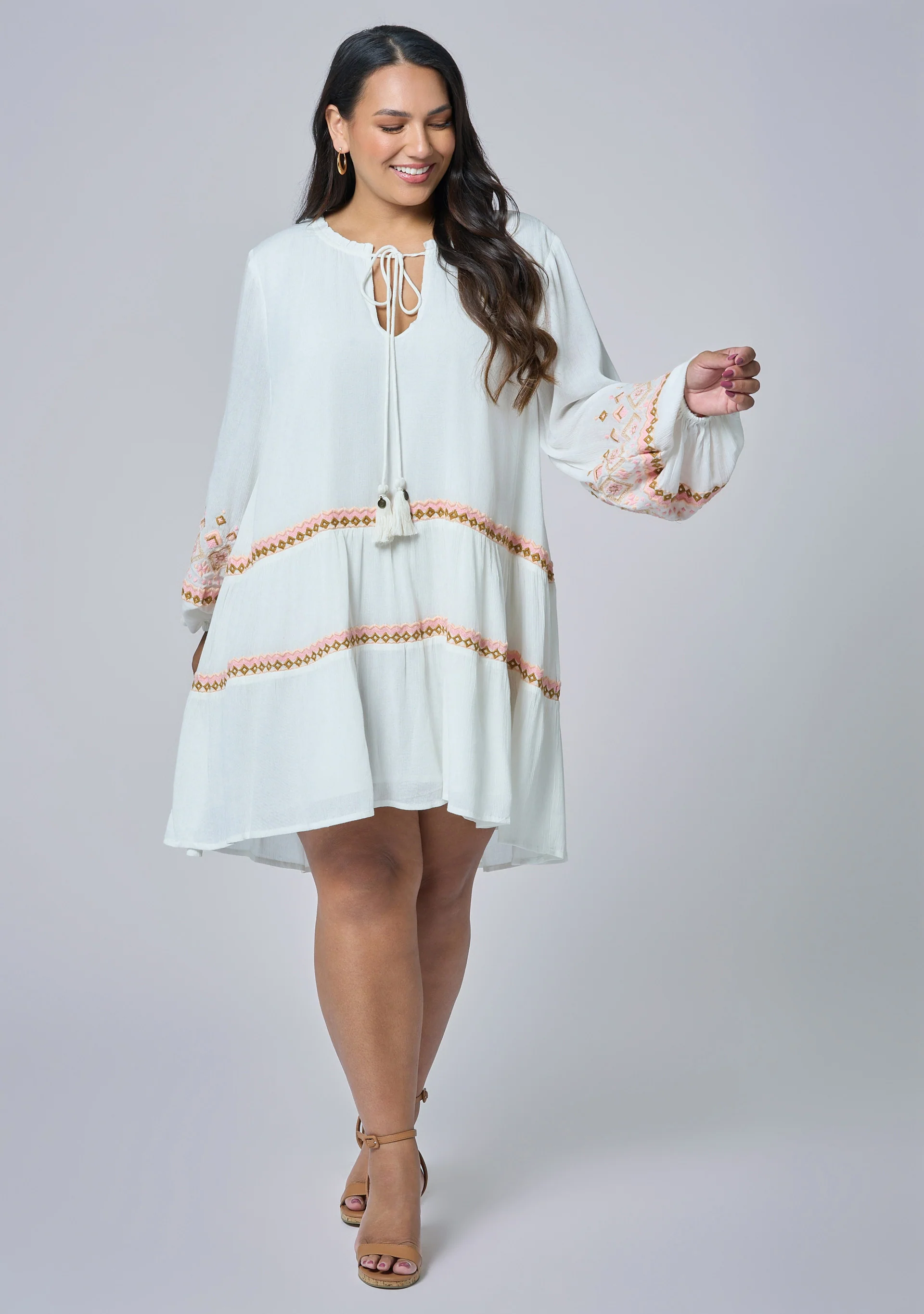 Golden Threads Mini Dress - Image 4