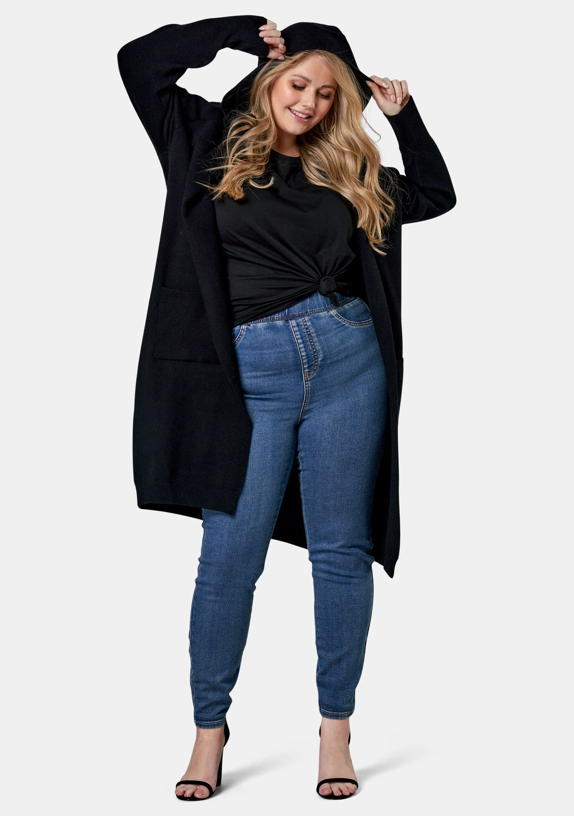 Hattie Hooded Longline Cardi - Image 3