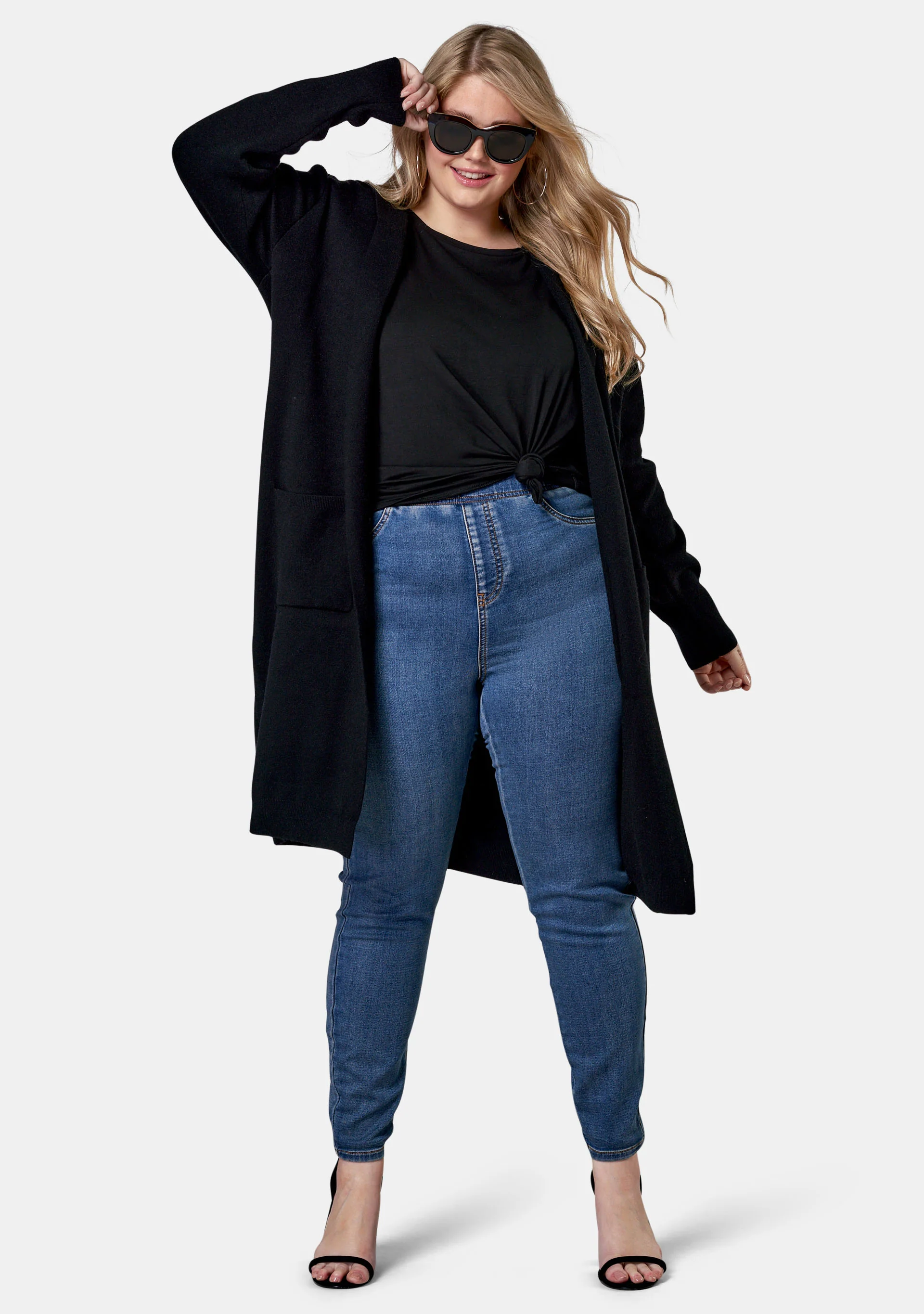 Hattie Hooded Longline Cardi - Image 4