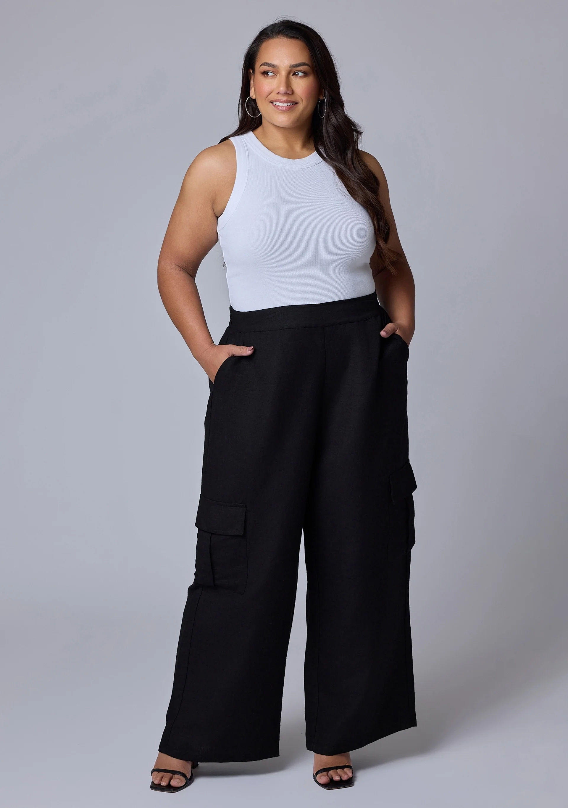 Hayley Cargo Linen Pant - Image 2