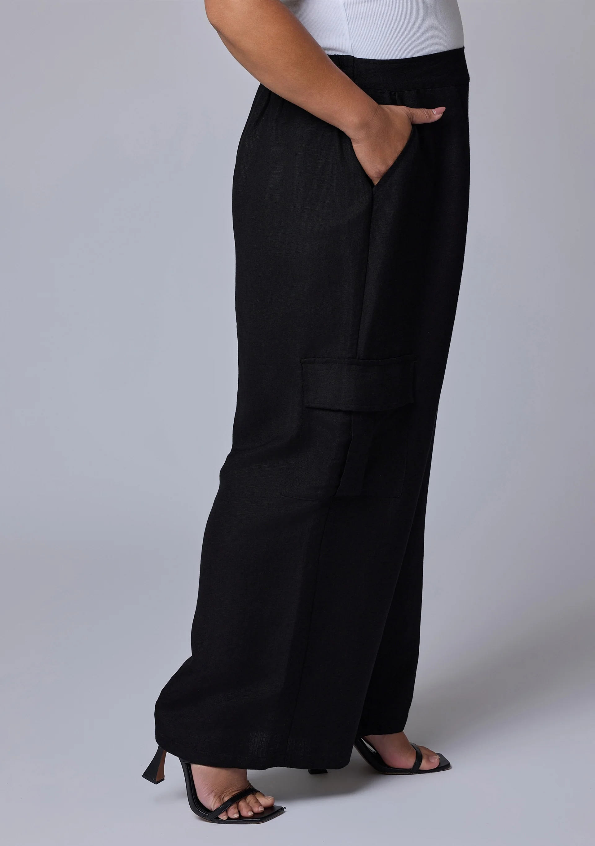 Hayley Cargo Linen Pant - Image 4