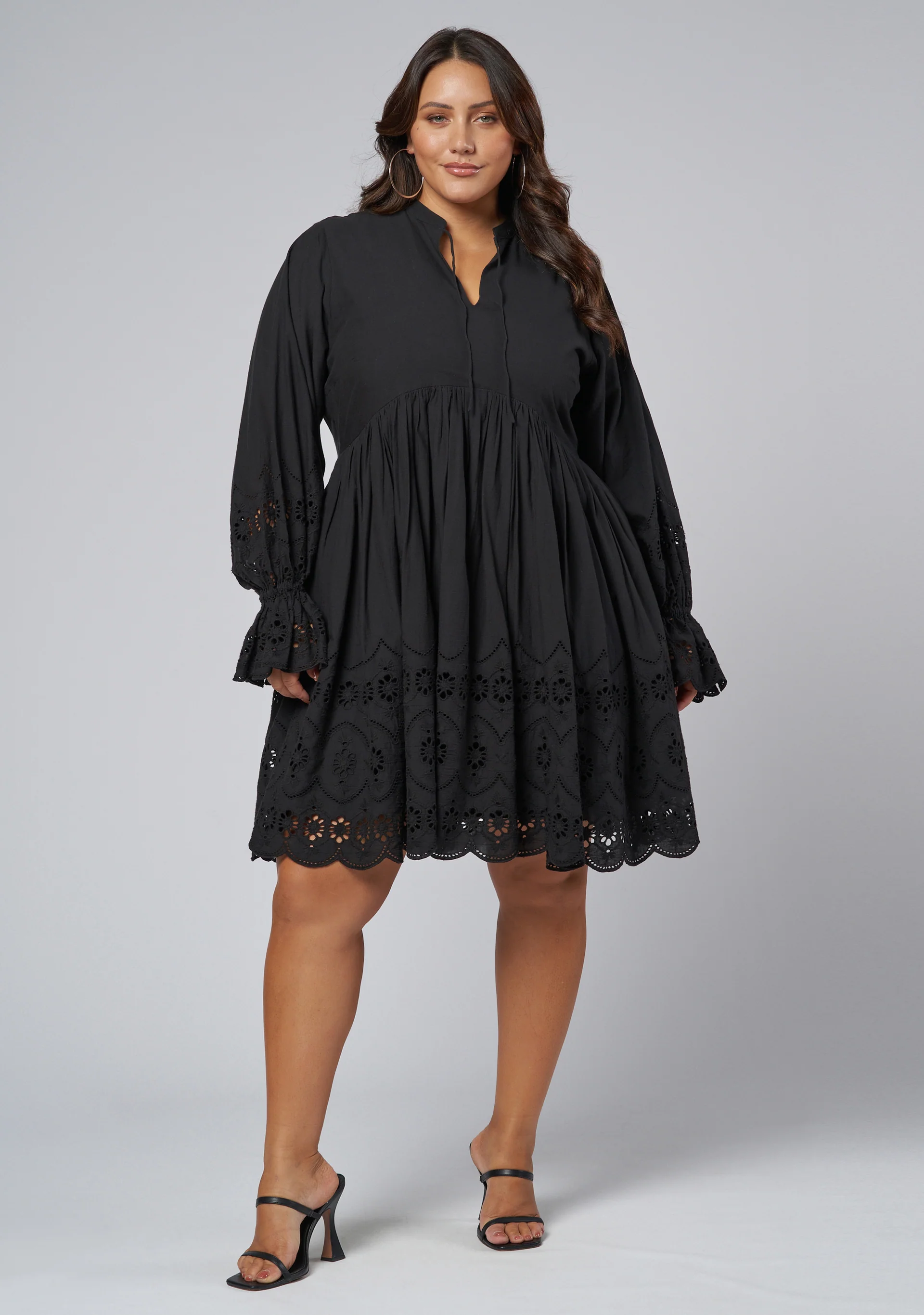 Heartless Broderie Mini Dress - Image 2
