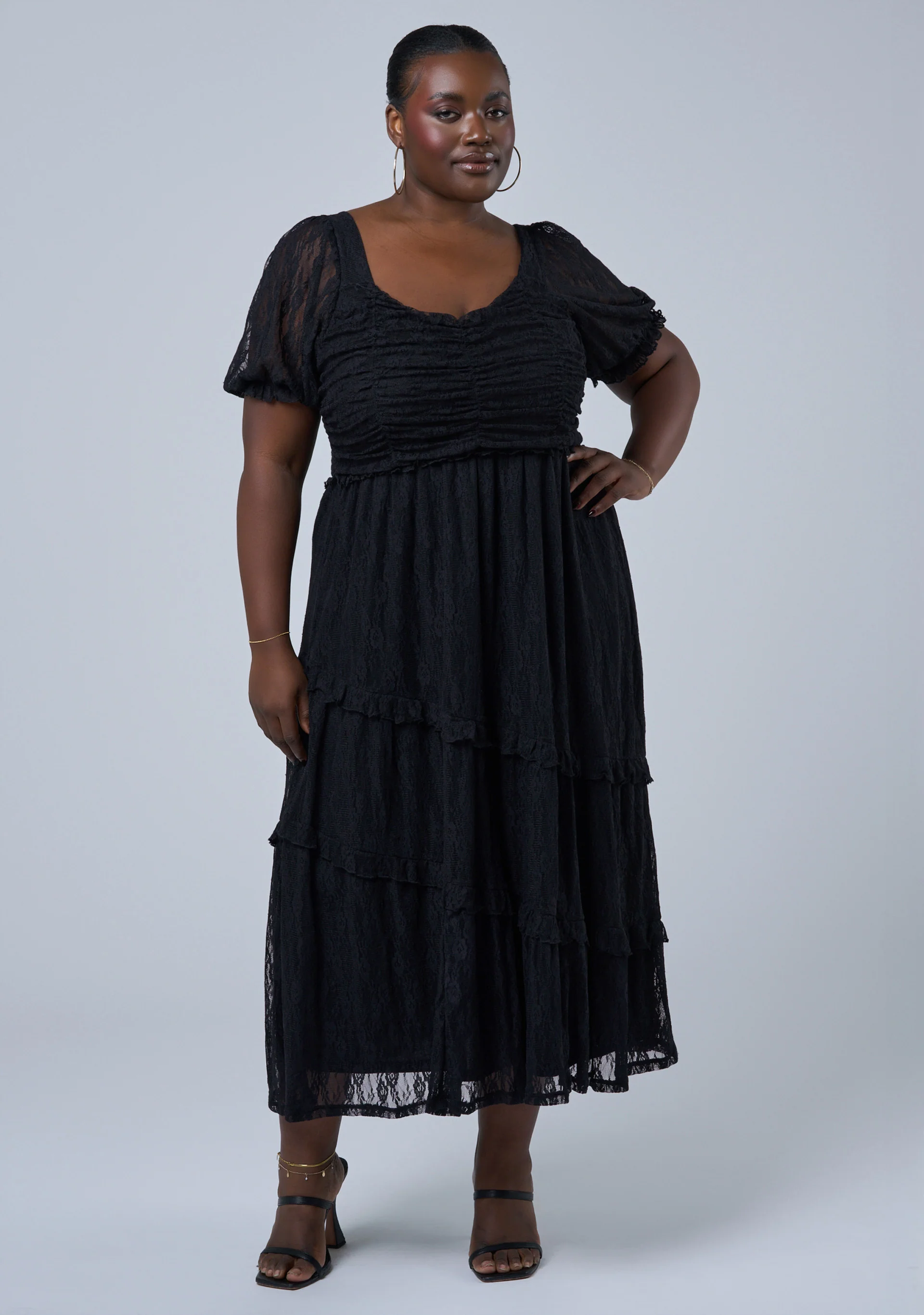 Highway Lace Midi Dress - Image 3