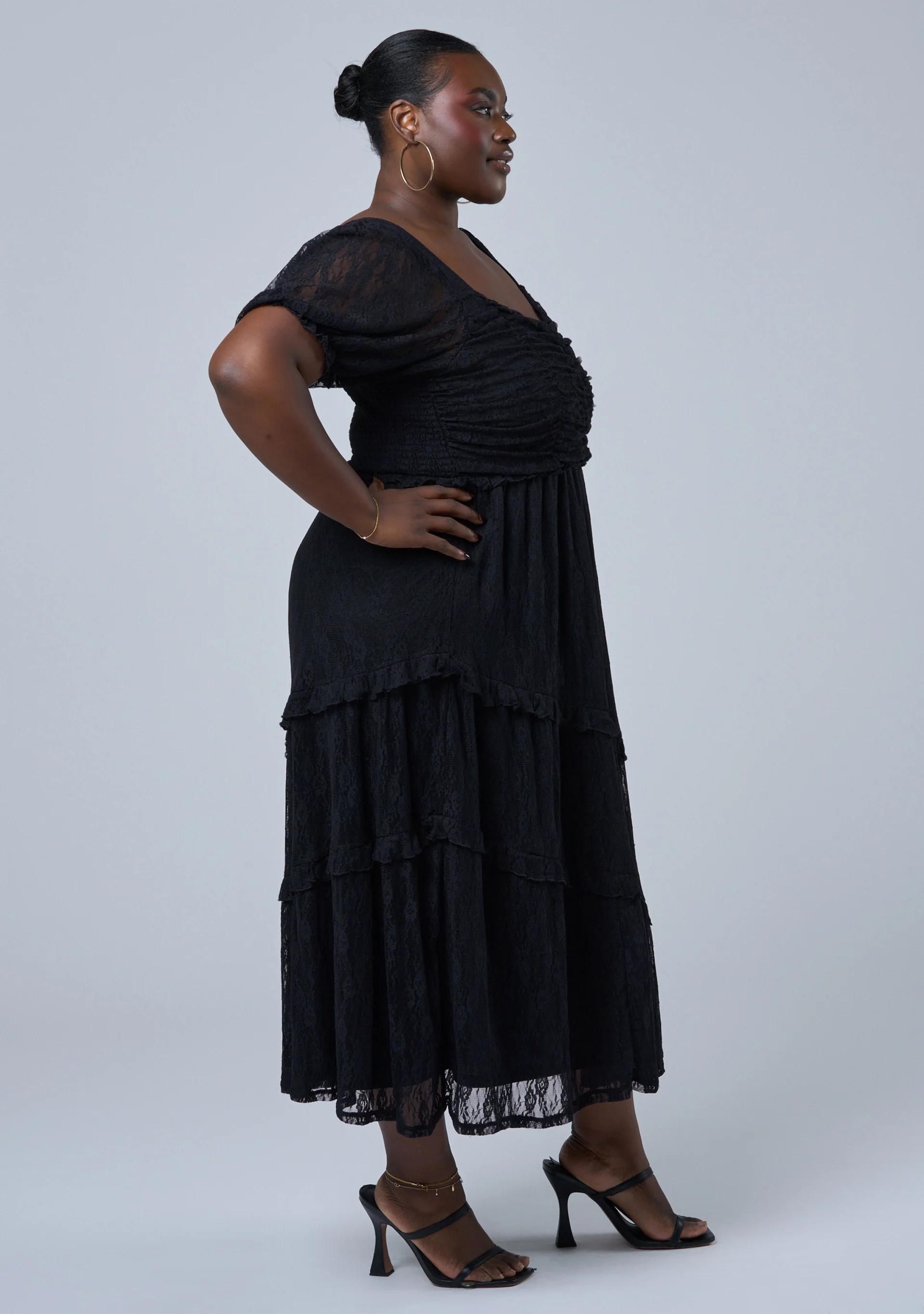 Highway Lace Midi Dress - Image 4