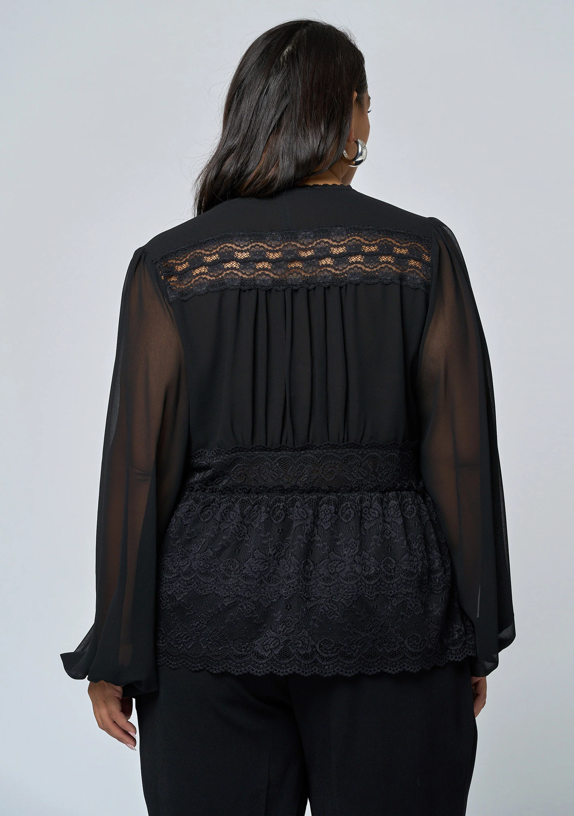Hot In Here Lace Trim Blouse - Image 6