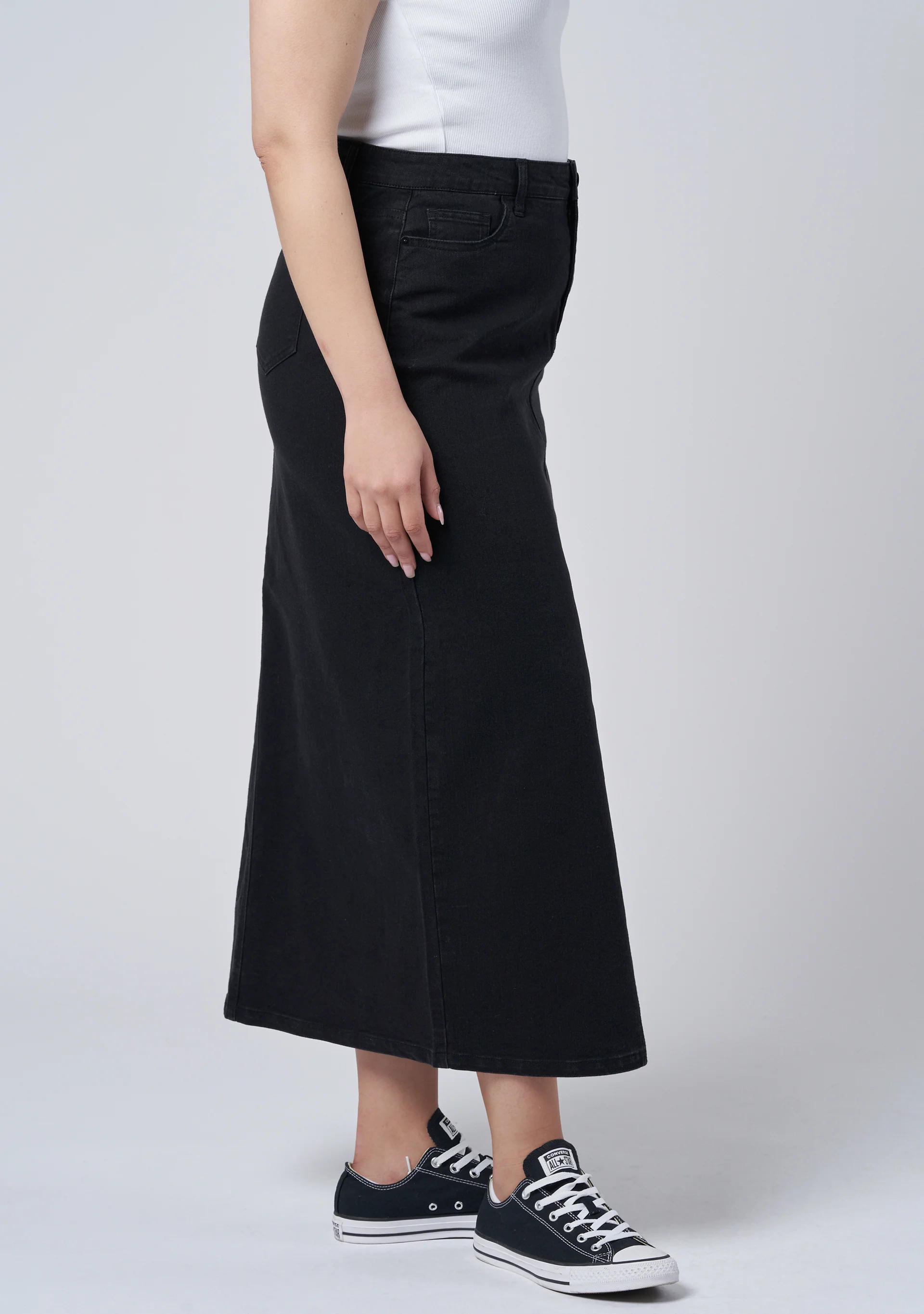 Hype Denim Maxi Skirt - Image 4