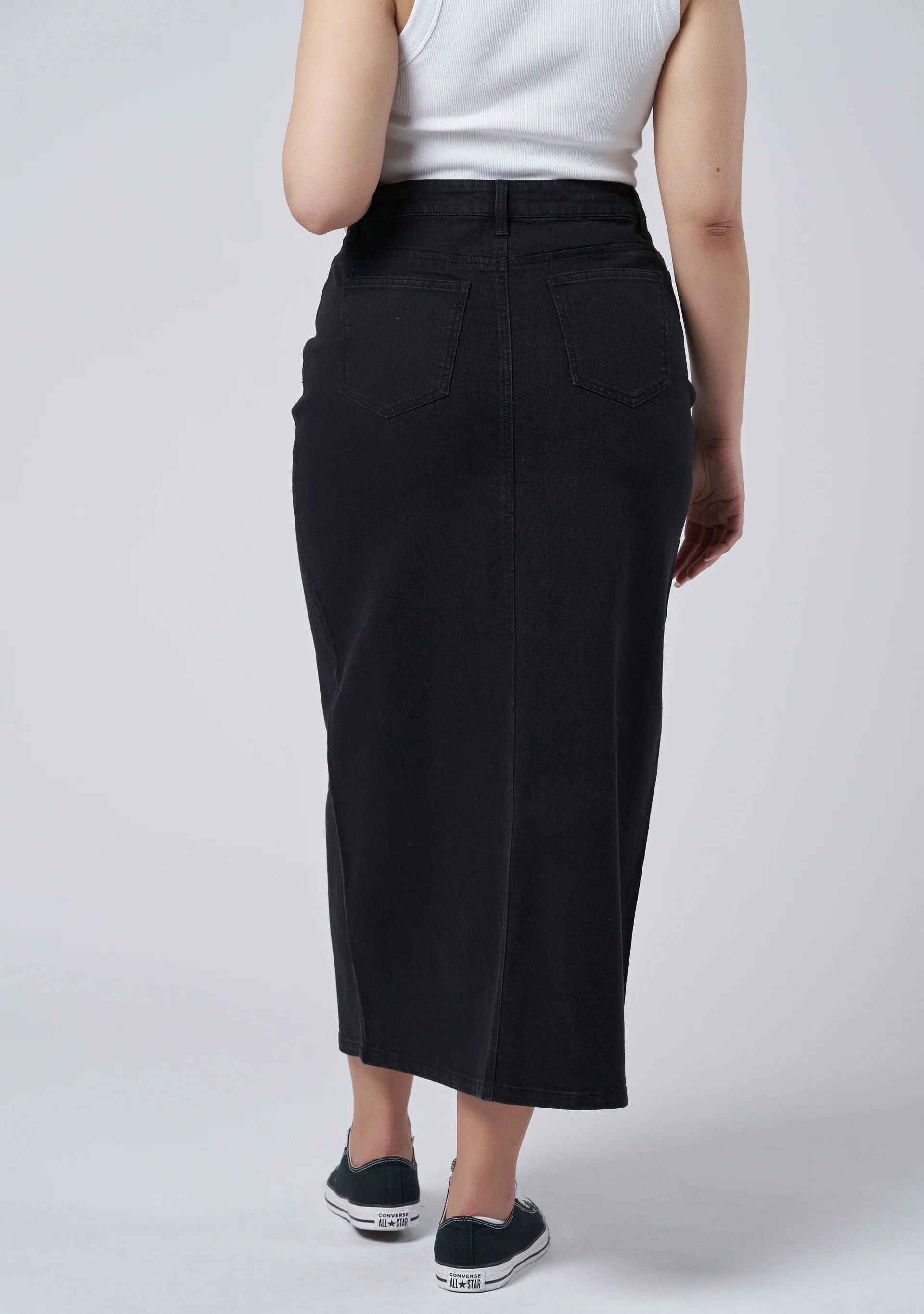 Hype Denim Maxi Skirt - Image 5