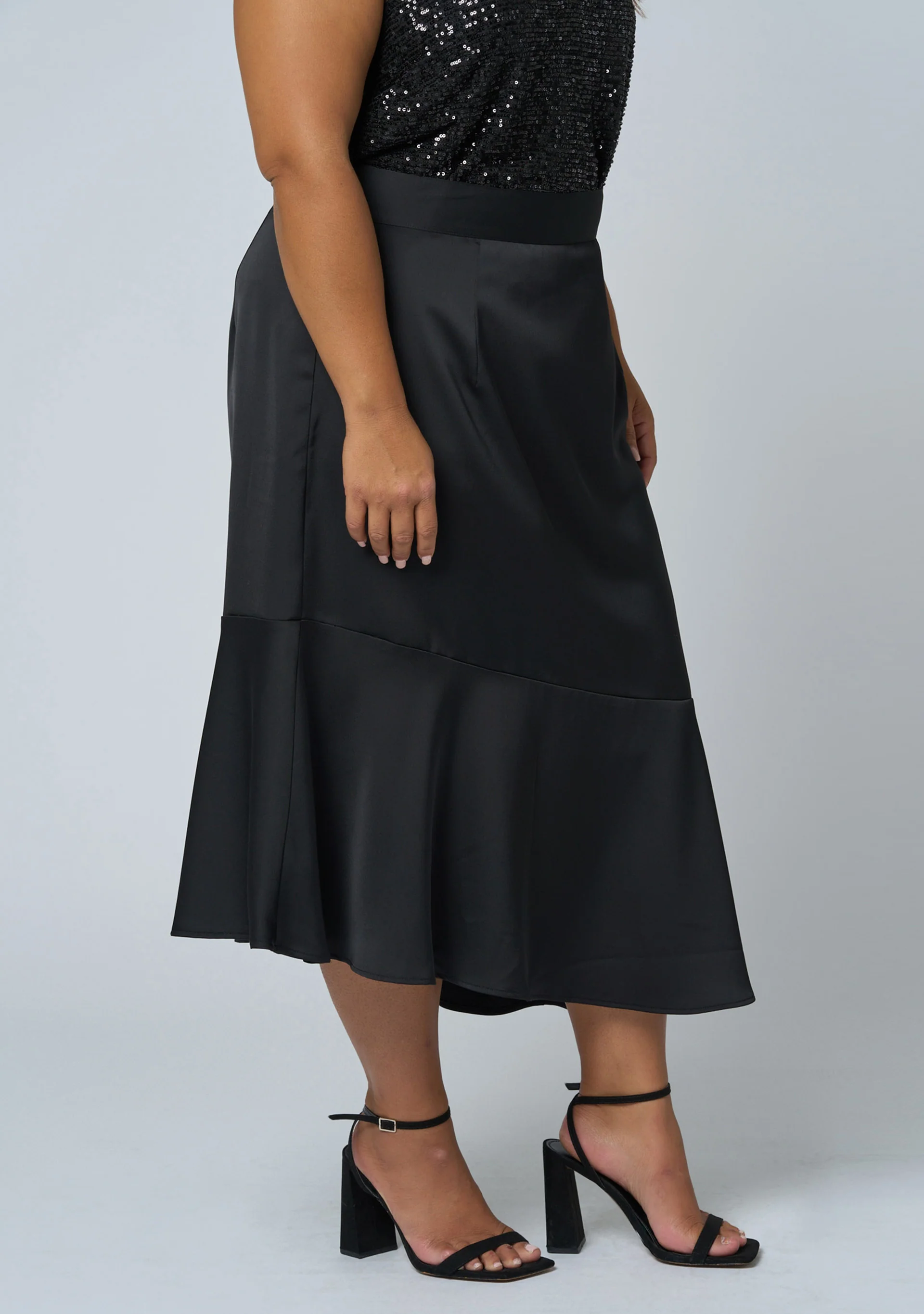 Hypnotize Satin Midi Skirt - Image 2