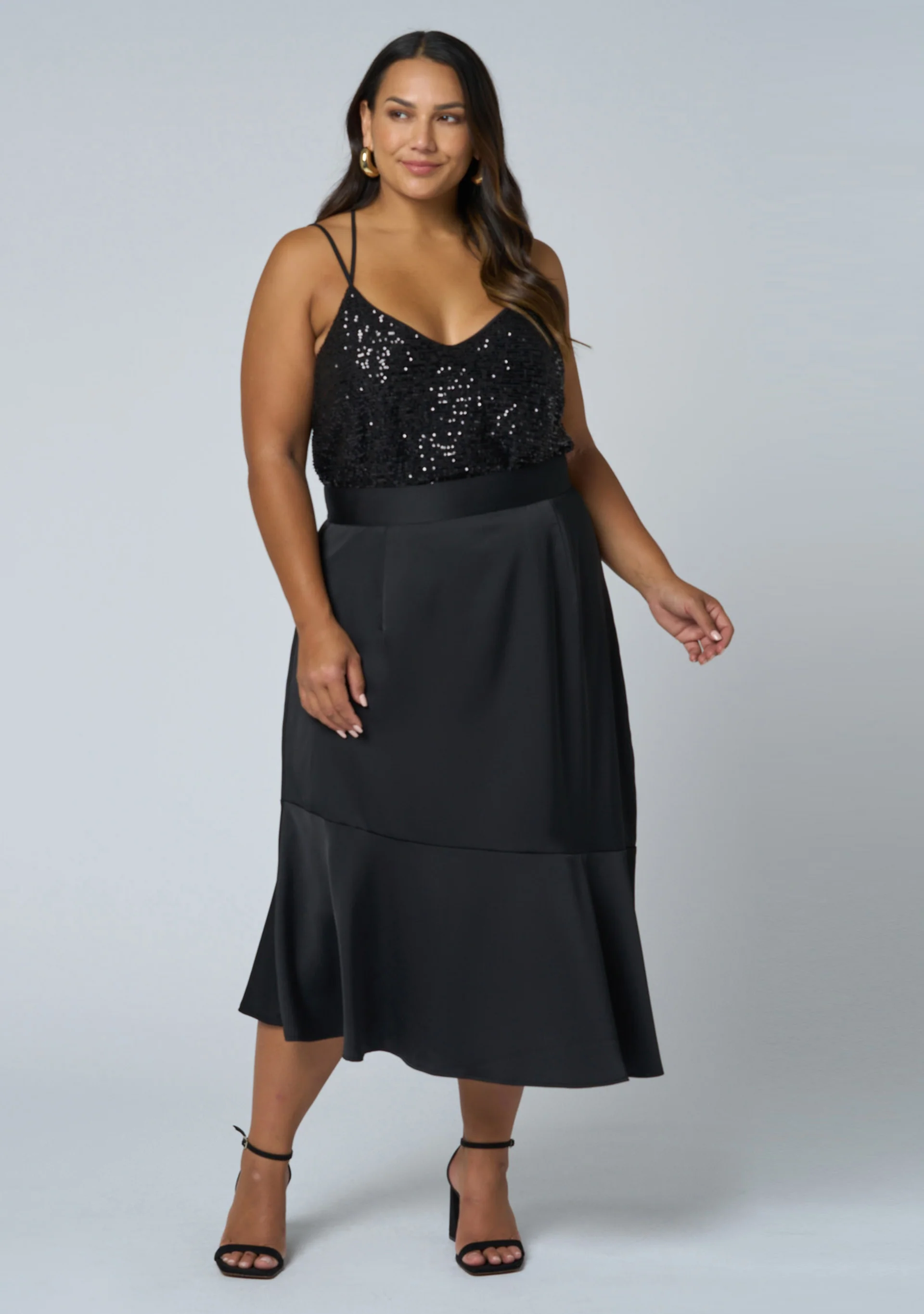 Hypnotize Satin Midi Skirt - Image 3