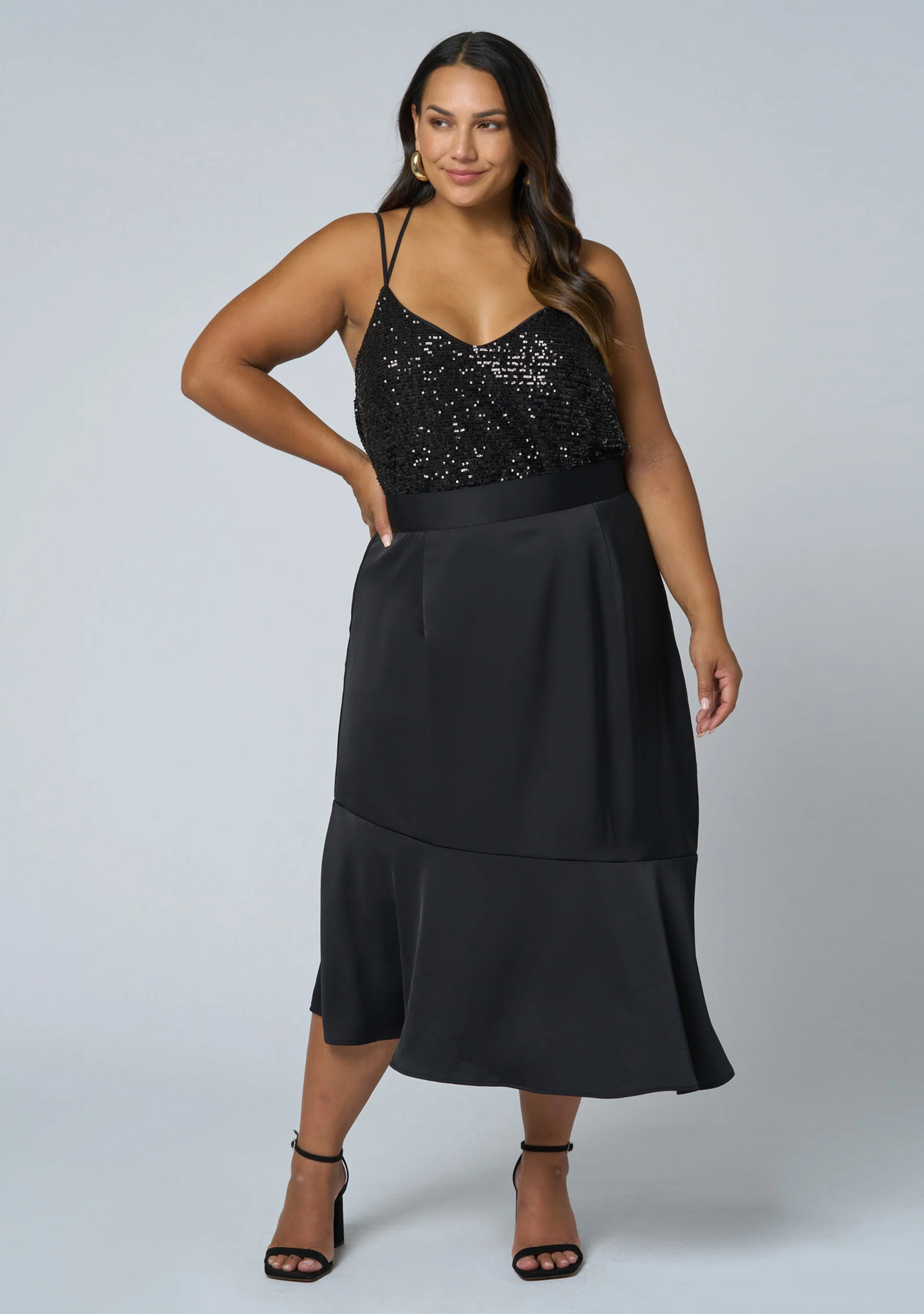 Hypnotize Satin Midi Skirt - Image 4