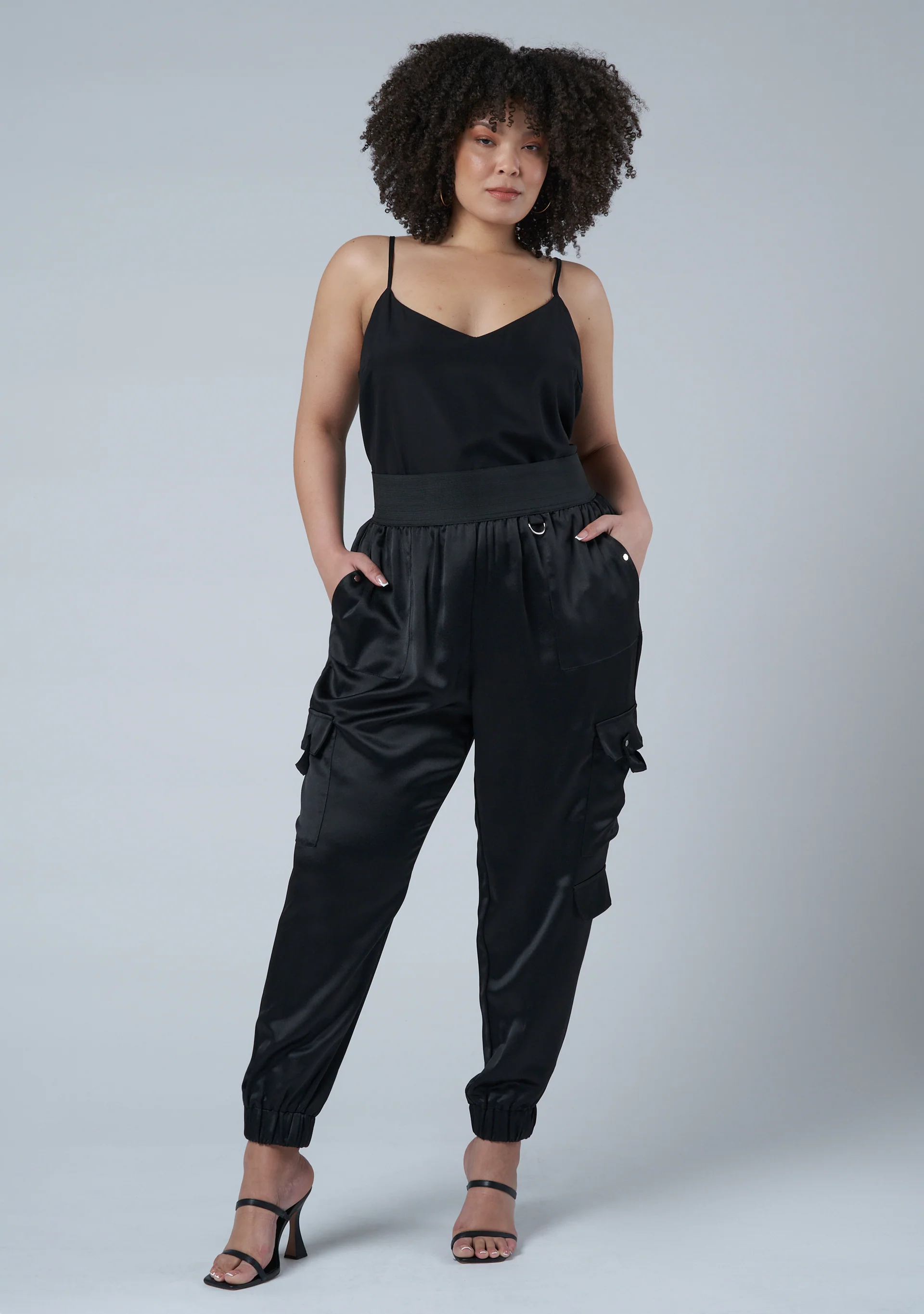 Jaded Satin Cargo Pants - Image 3