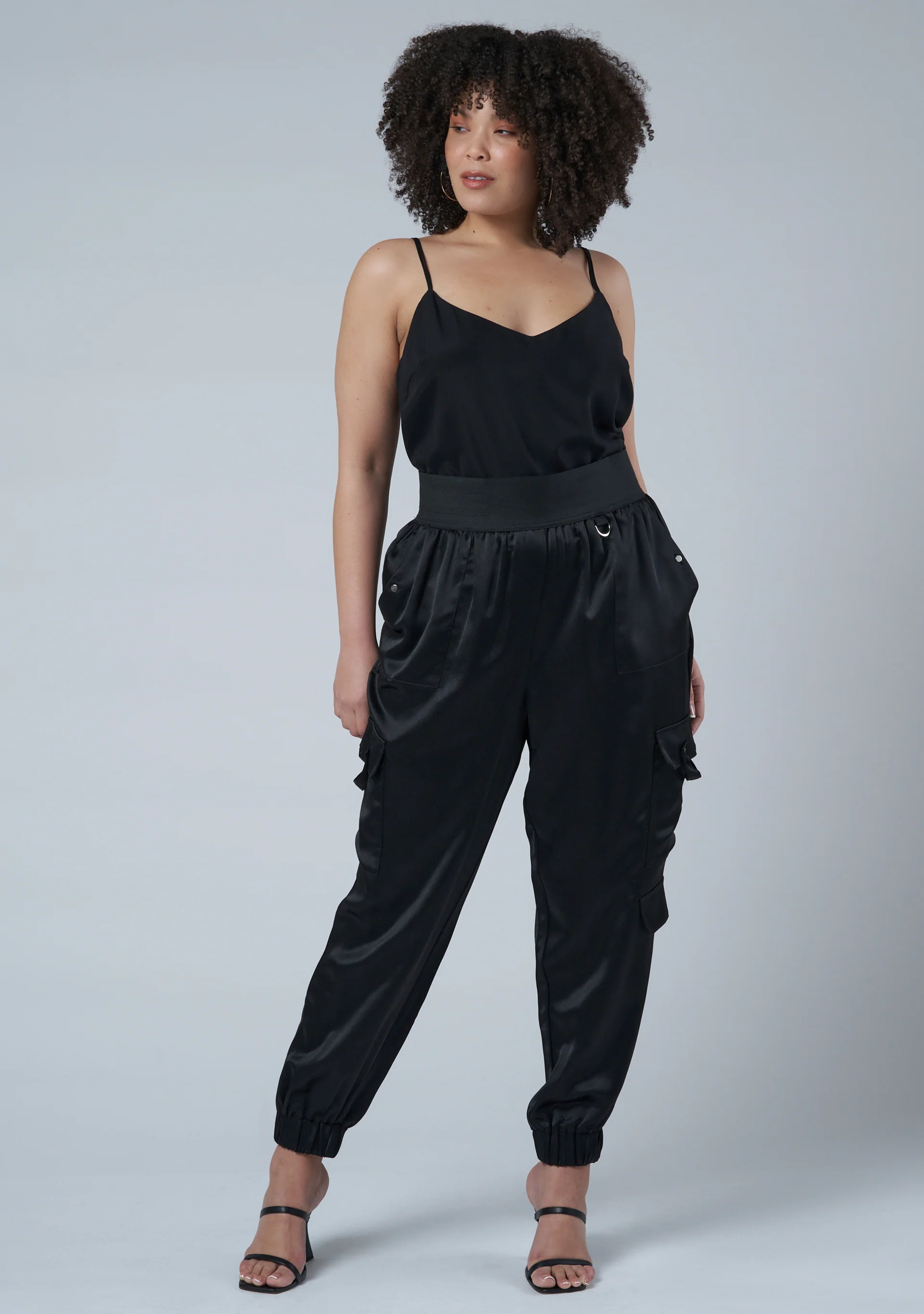 Jaded Satin Cargo Pants - Image 4