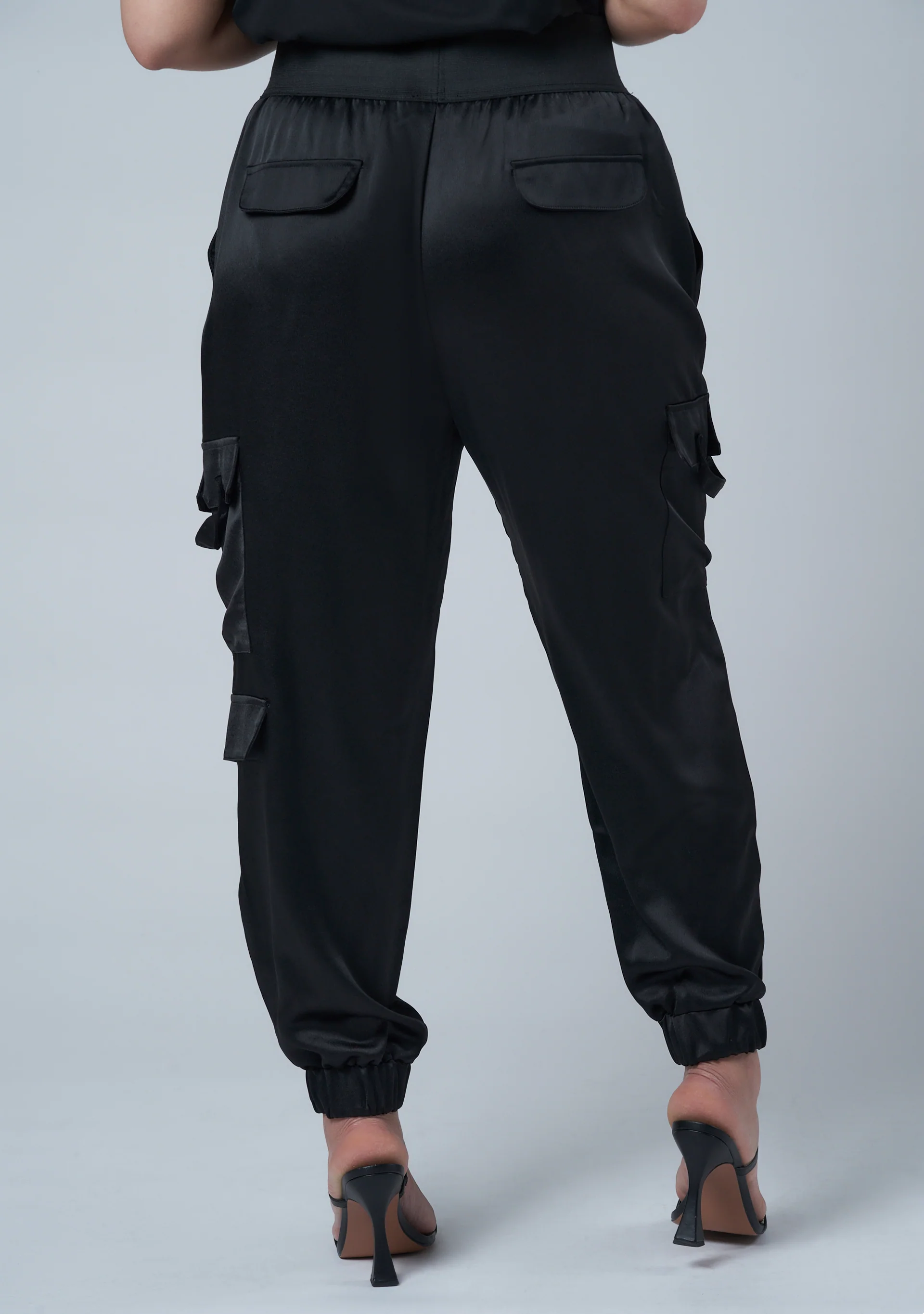 Jaded Satin Cargo Pants - Image 6
