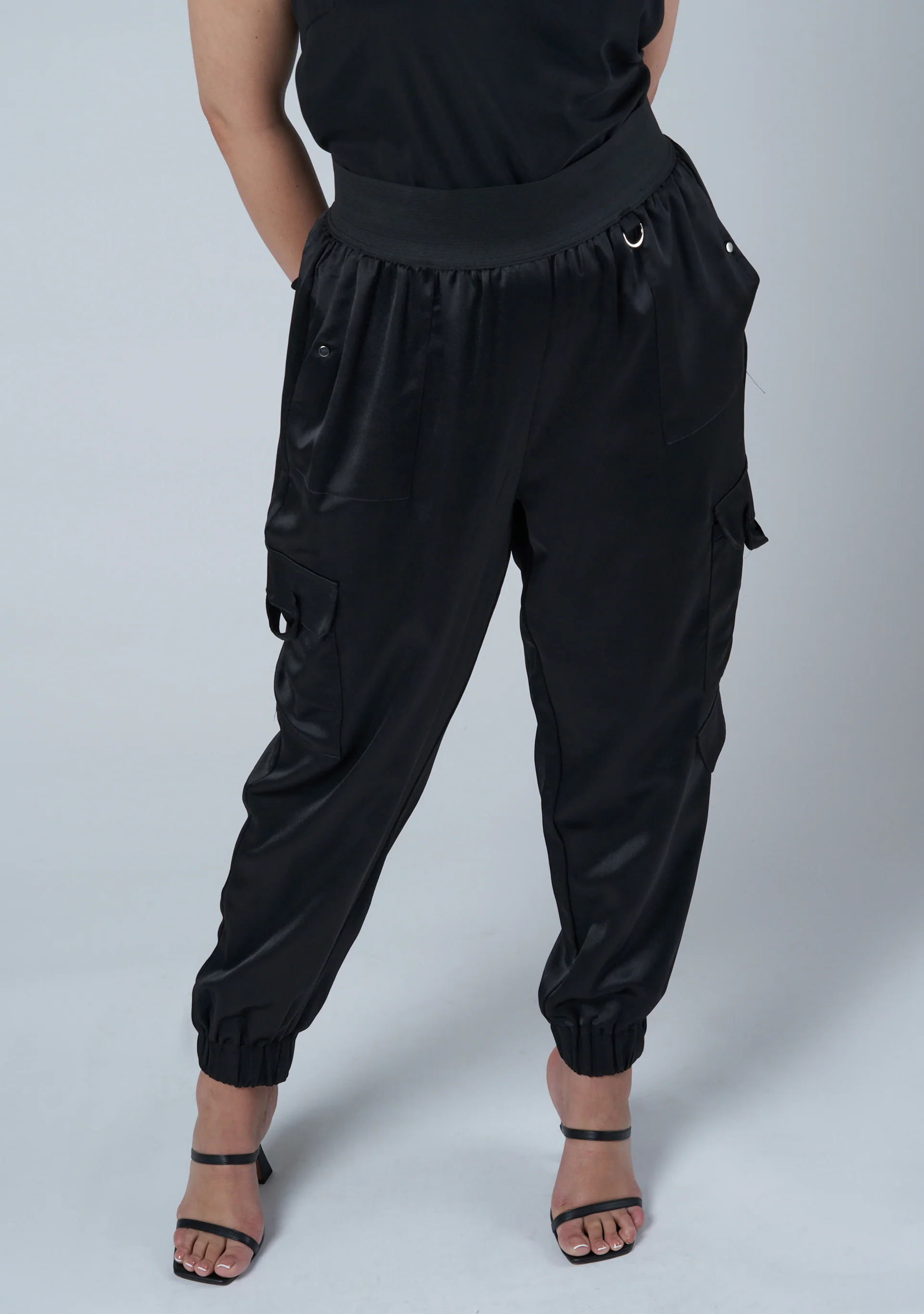 Jaded Satin Cargo Pants - Image 7