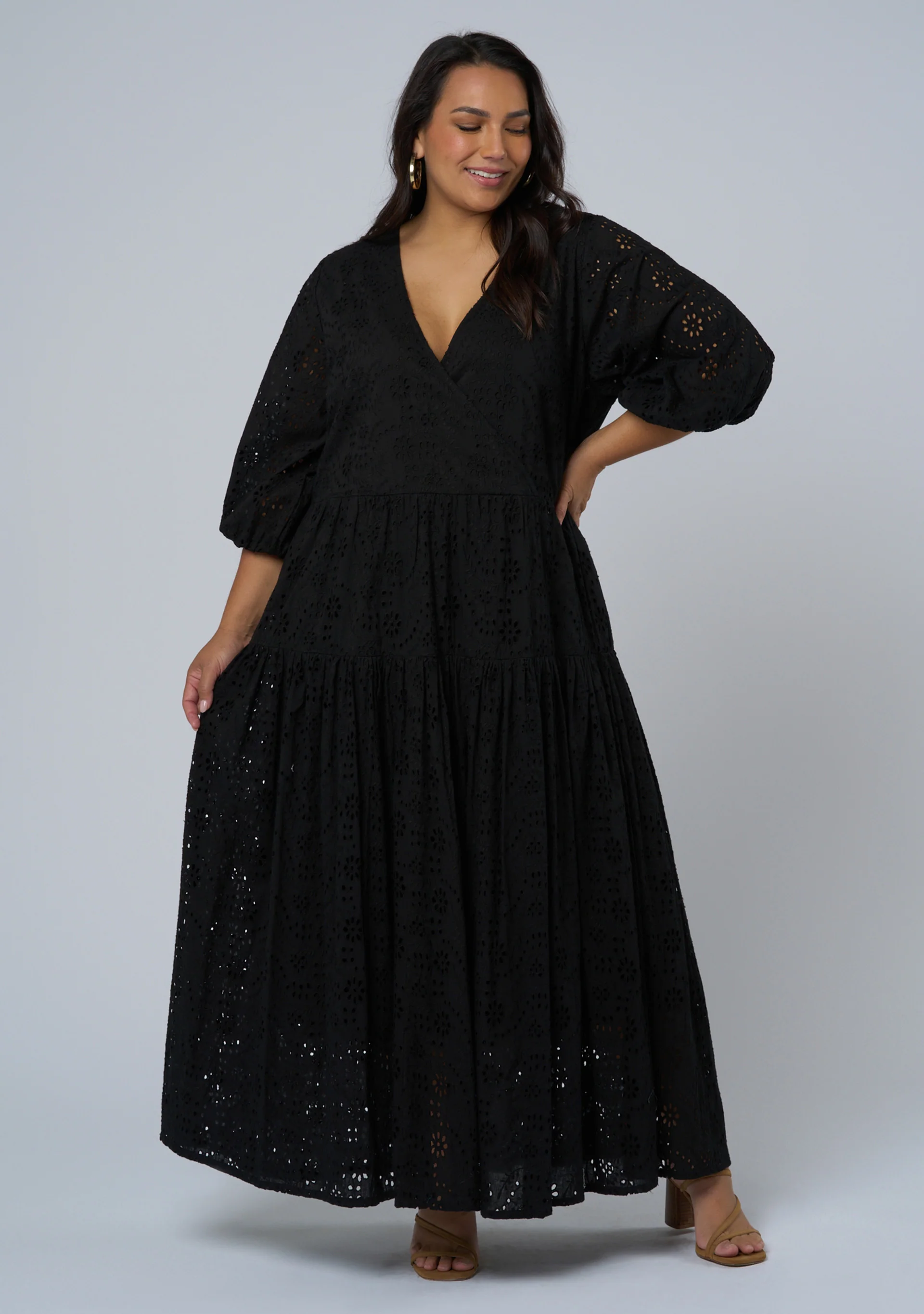 Katrina Broderie Maxi Dress - Image 2